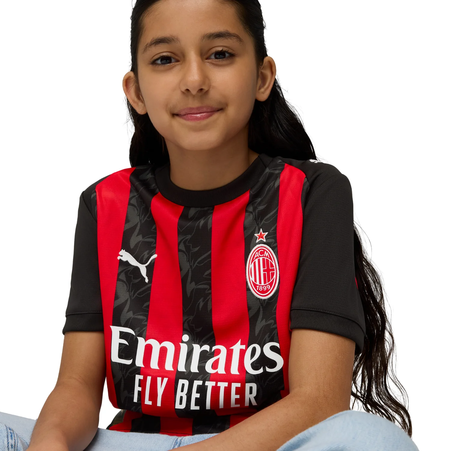 AC Milan Youth Home Shirt 25/26 - Image 3