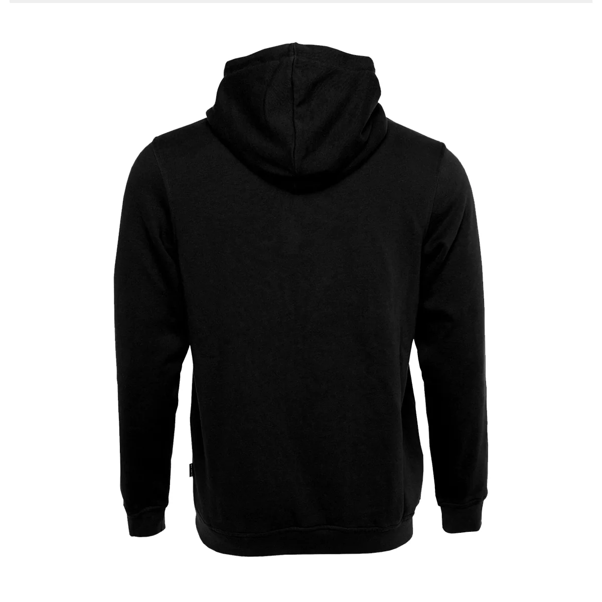 Brand Straight Hoodie Jet Black - Image 2
