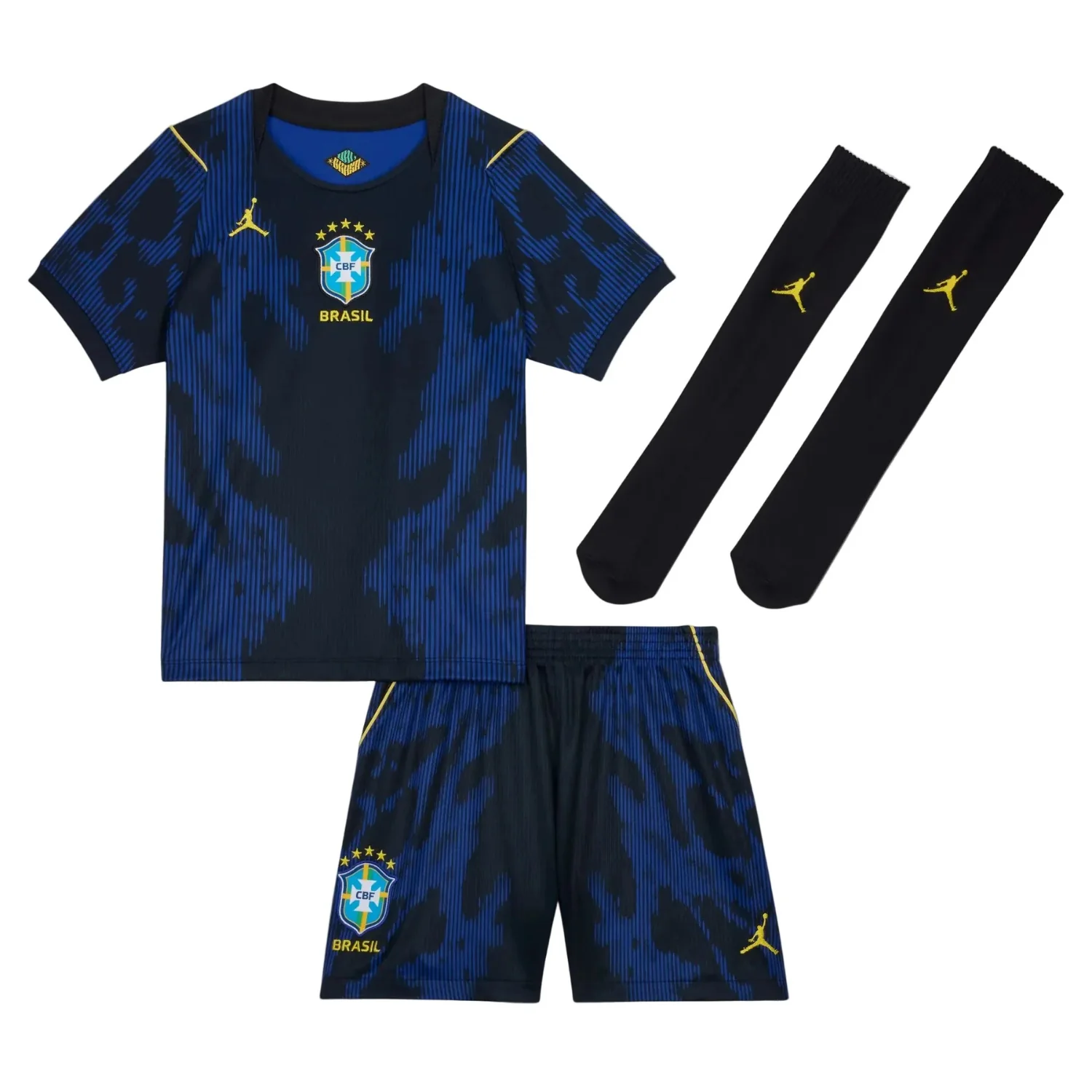 Brazil x Jordan Little Kids Away Kit 26