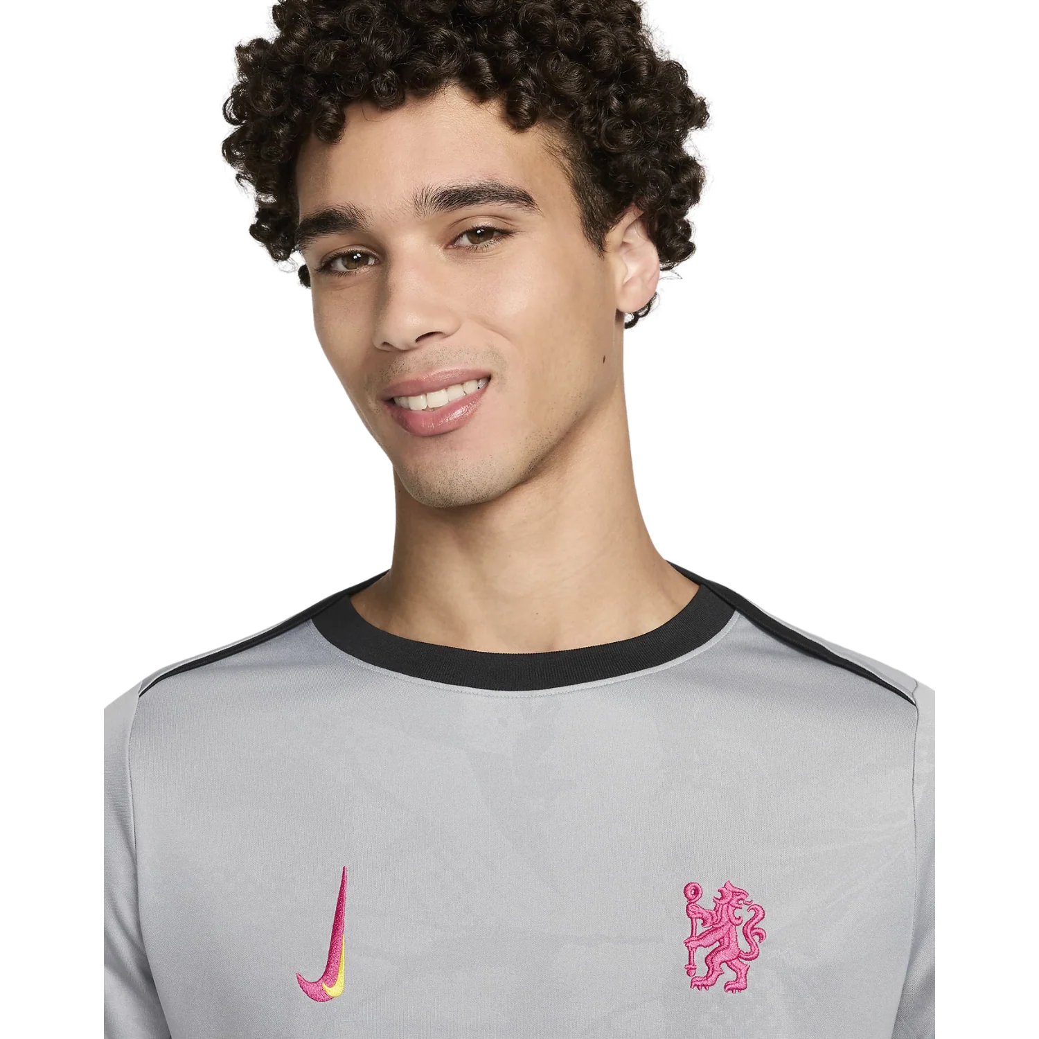 Chelsea Third Pre-Match Shirt 24/25 - Particle Grey/Black/Opti Yellow/Pink Prime - Image 3