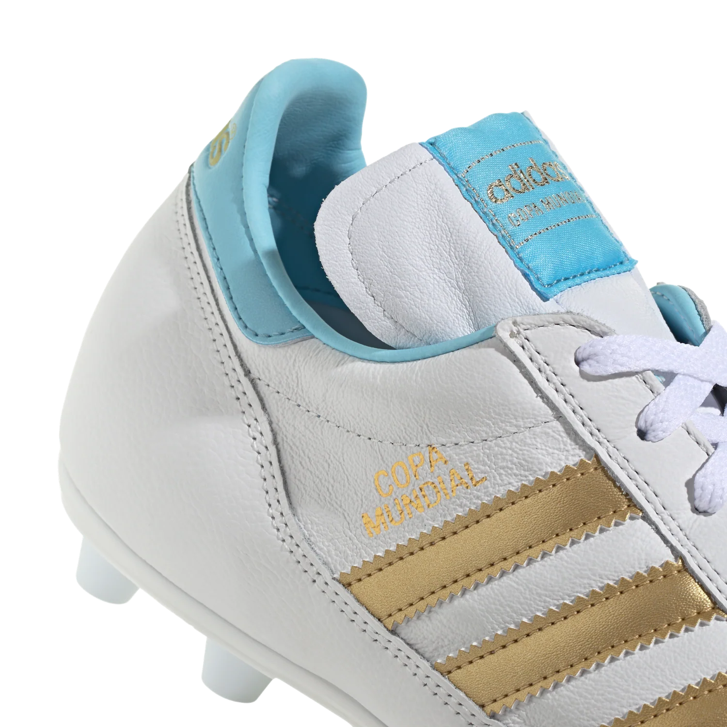 Copa Mundial FG (Argentina) - Footwear White/Ice Blue/Gold Metallic - Image 3