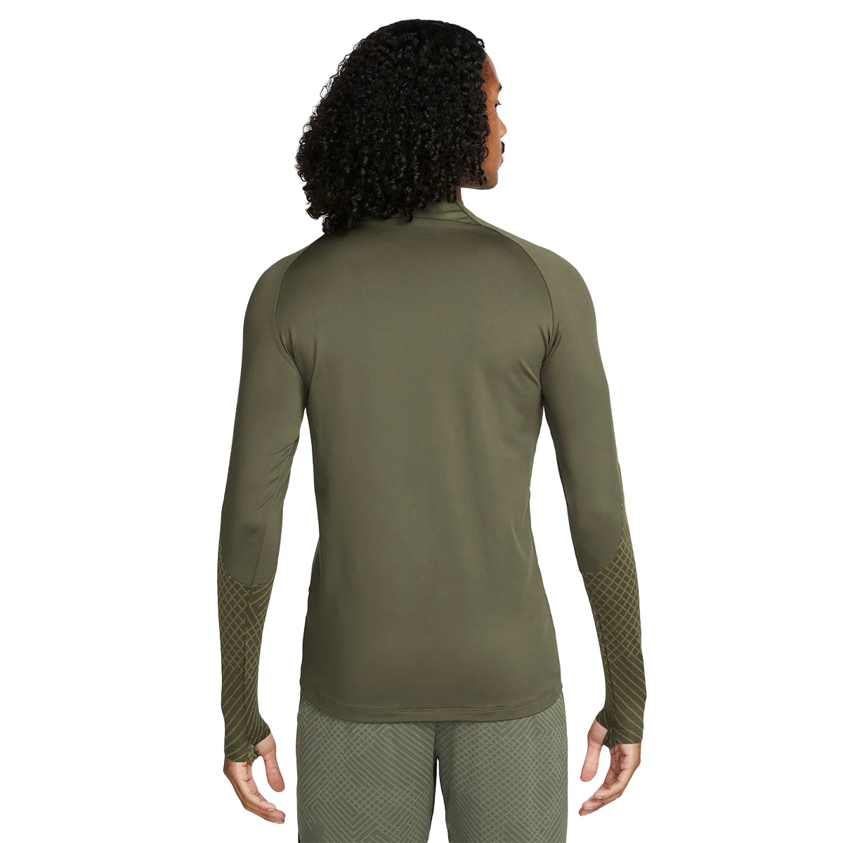 Dri-FIT Strike Drill Top - Cargo Khaki/White - Image 2