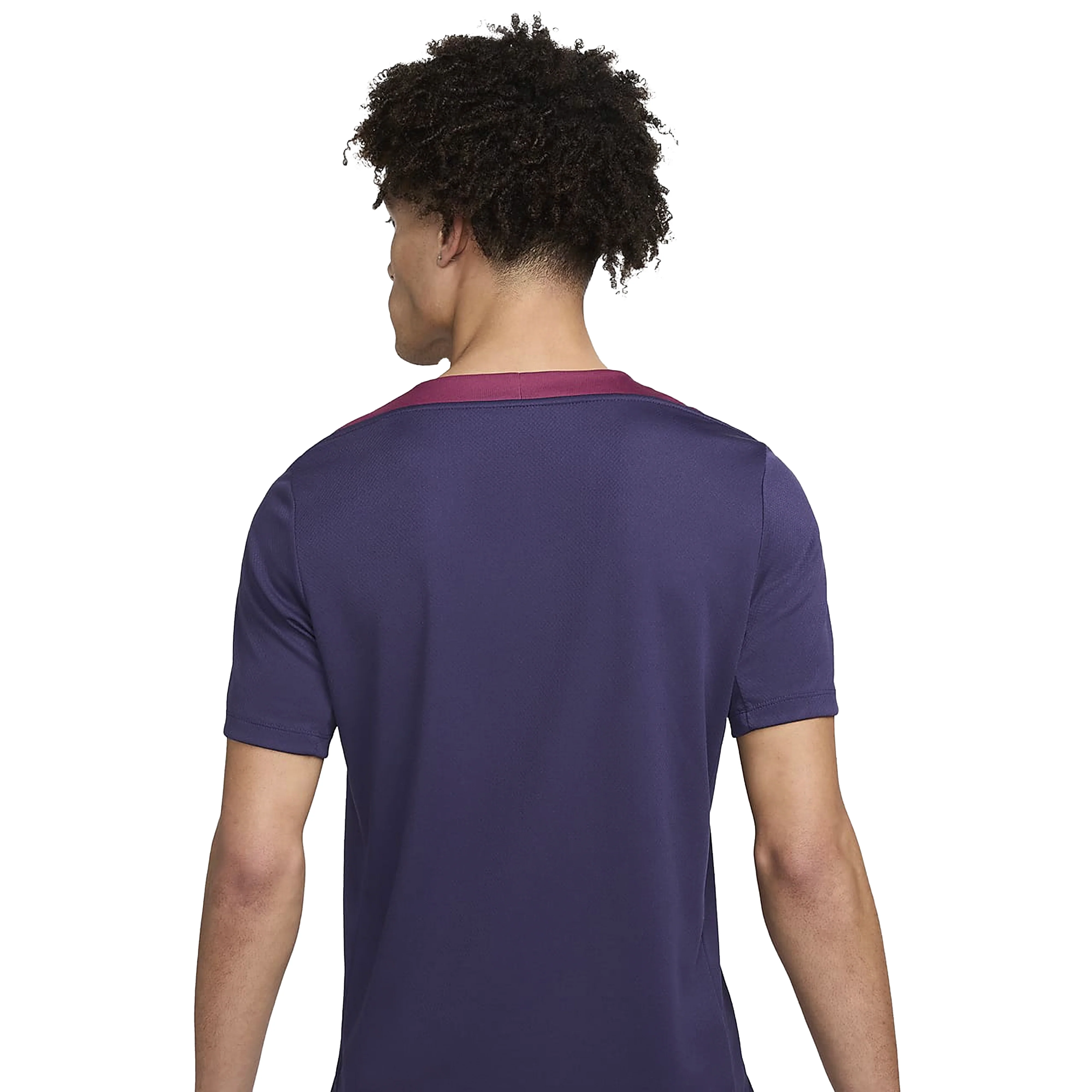 England Dri-Fit Strike Shirt 24/25 - Purple Ink/Rosewood/White - Image 2