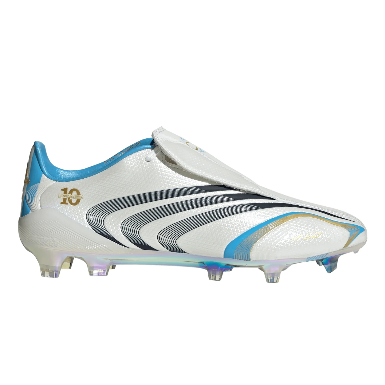 F50 Elite FG Tunit Messi - Core White/Night Navy/Gold Metallic