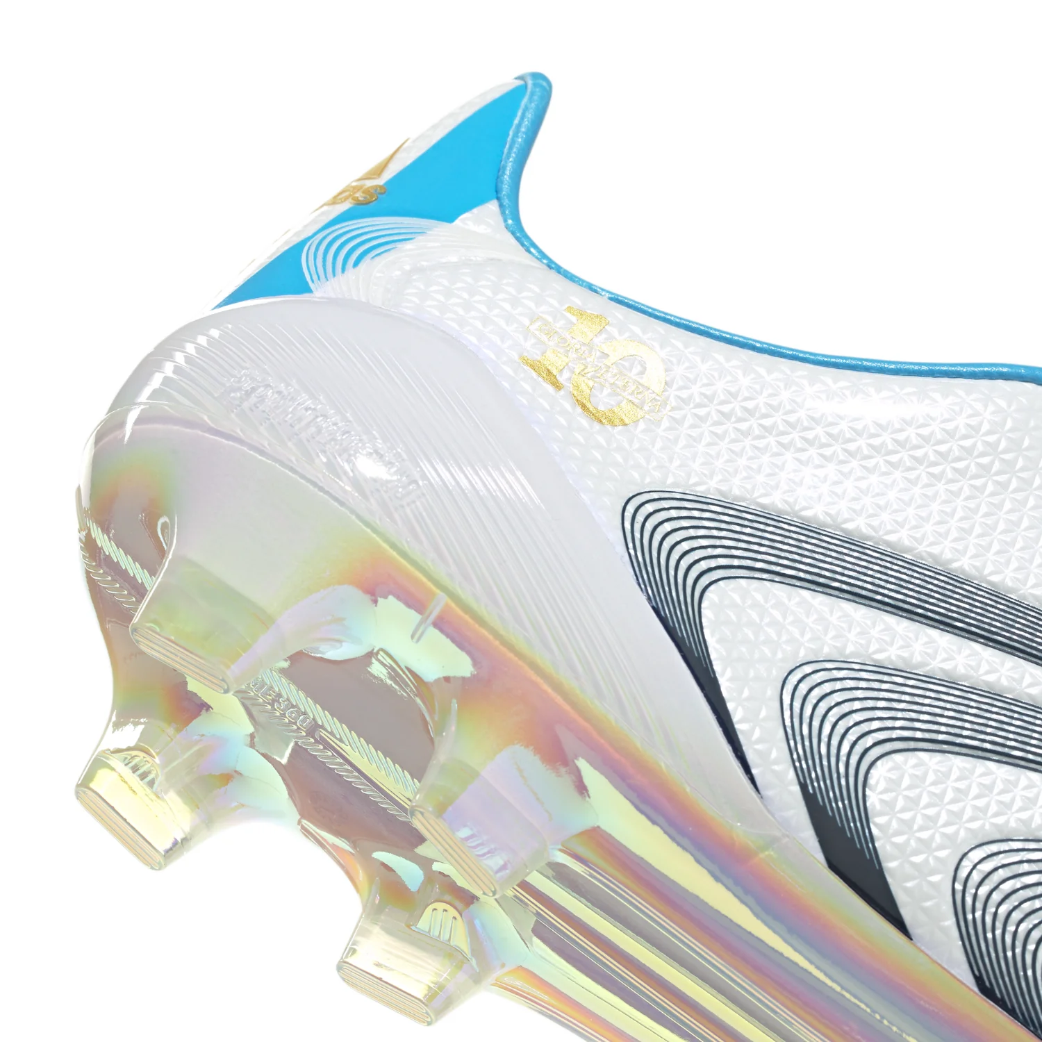 F50 Elite FG Tunit Messi - Core White/Night Navy/Gold Metallic - Image 4