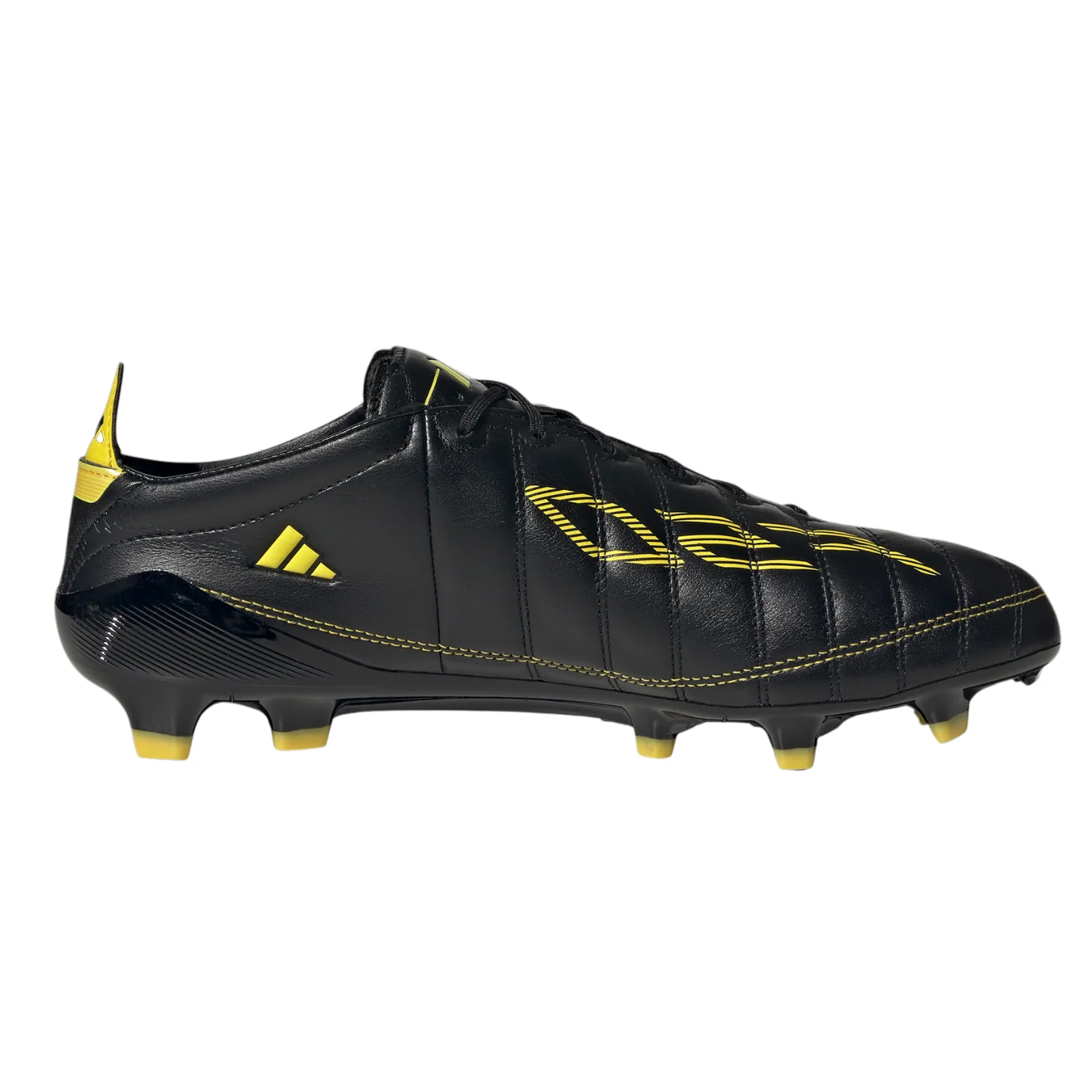F50 Elite Leather FG - Core Black/Yellow - Image 2