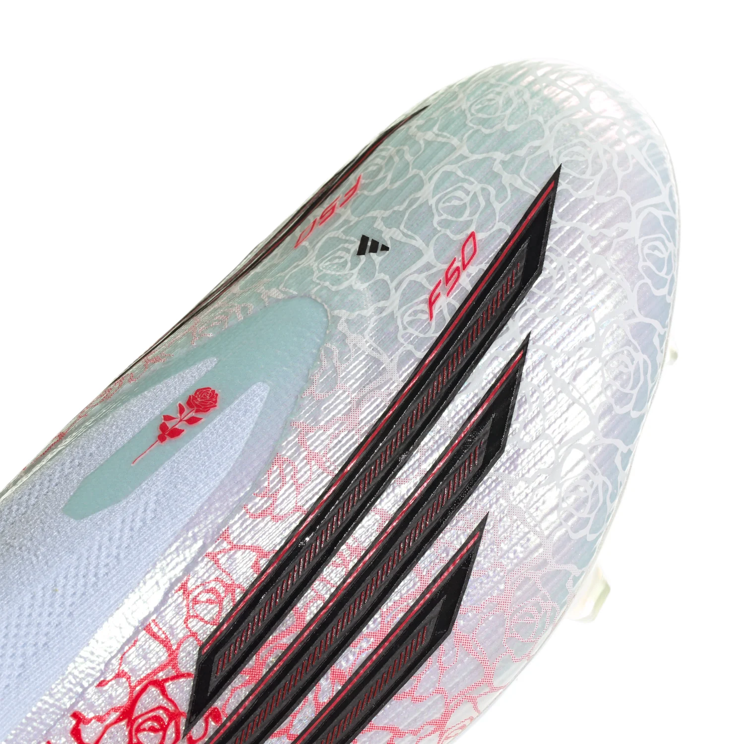 F50 Elite LL FG ‘Heartbreaker’ - Footwear White/Core Black/Lucid Red - Image 3