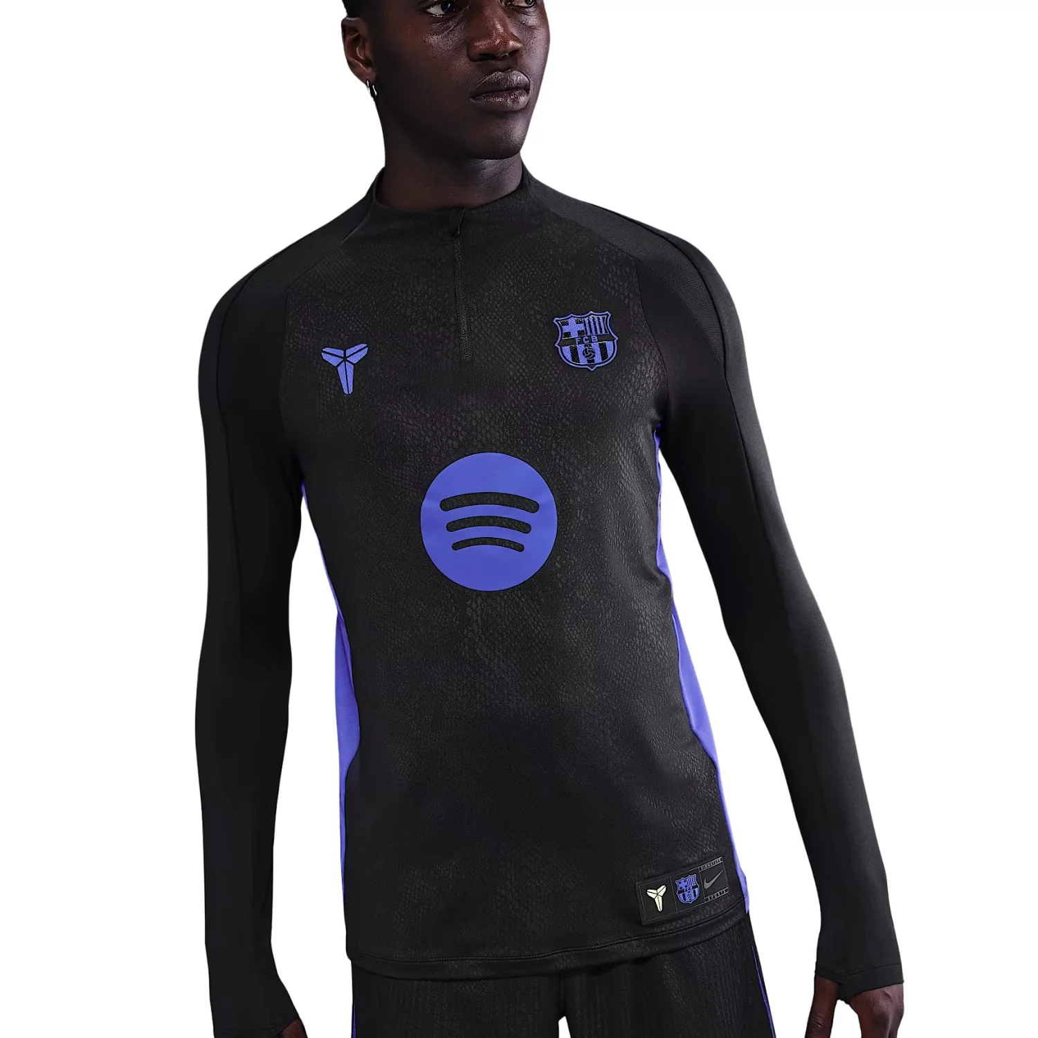 FC Barcelona Kobe Pre-Match Drill Top 25/26 - Black/Black/Persian Violet/Persian Violet