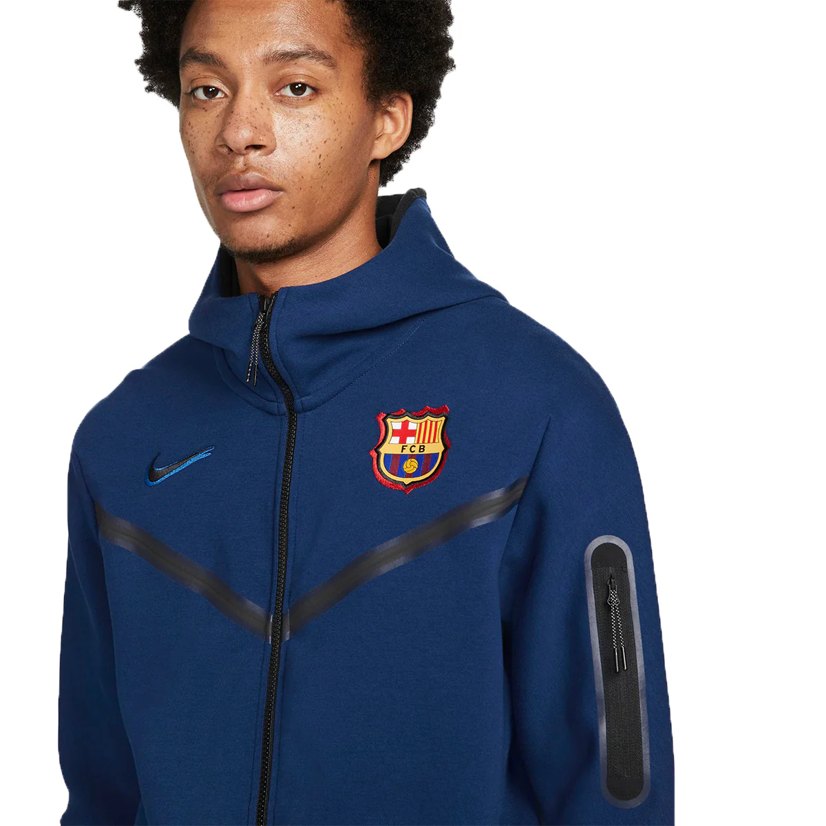 FC Barcelona Tech Fleece Hoodie FZ WR - Image 3