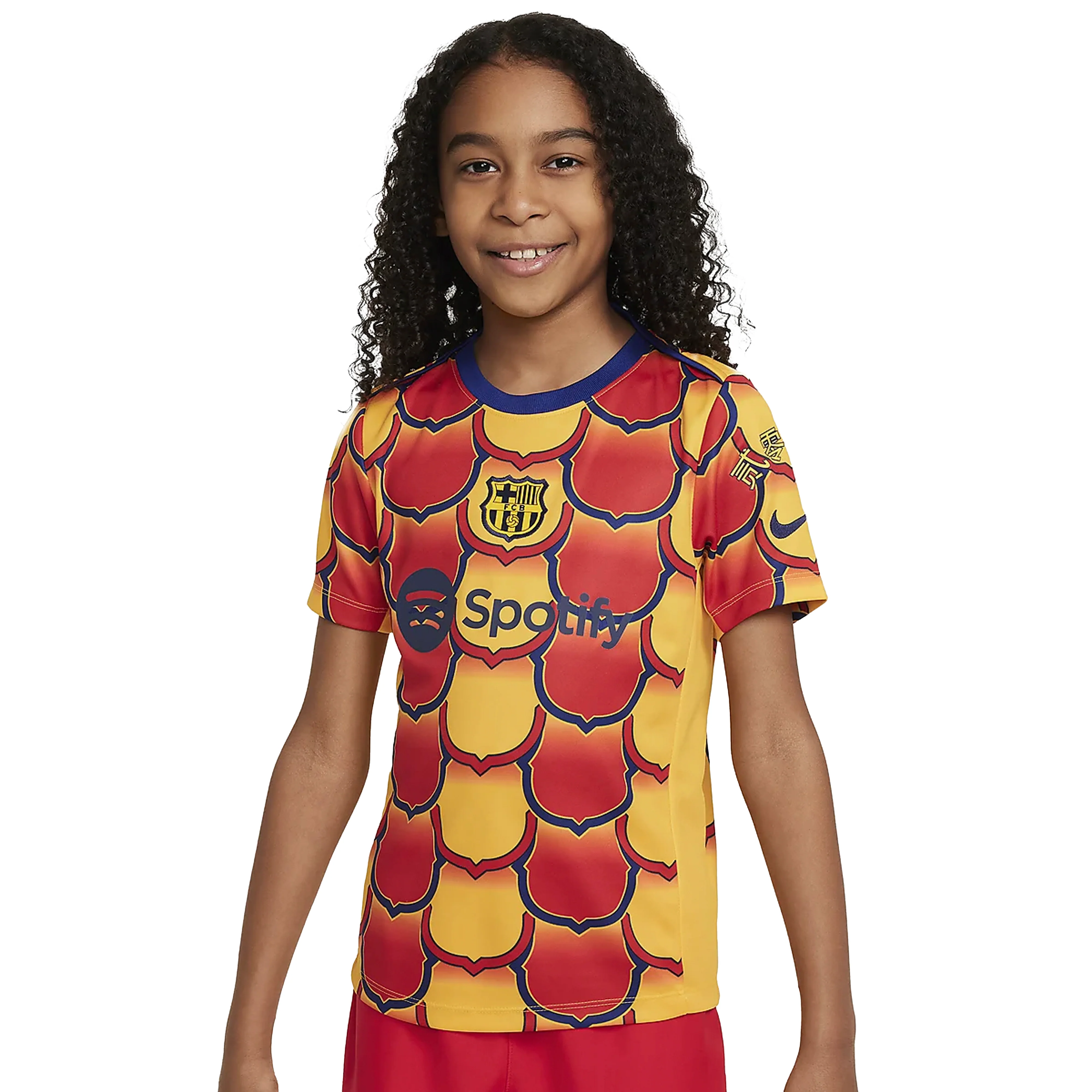 FC Barcelona Youth Academy Pro Shirt 23/24 - University Gold/University Gold/University Red/Midnight Navy