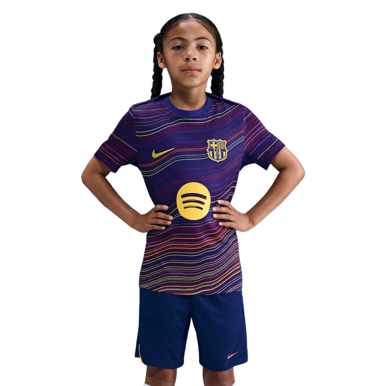 FC Barcelona Youth Home Pre-Match Shirt 25/26