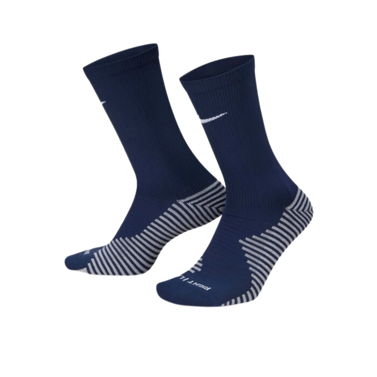 Football Strike Crew Socks - Midnight Navy/White