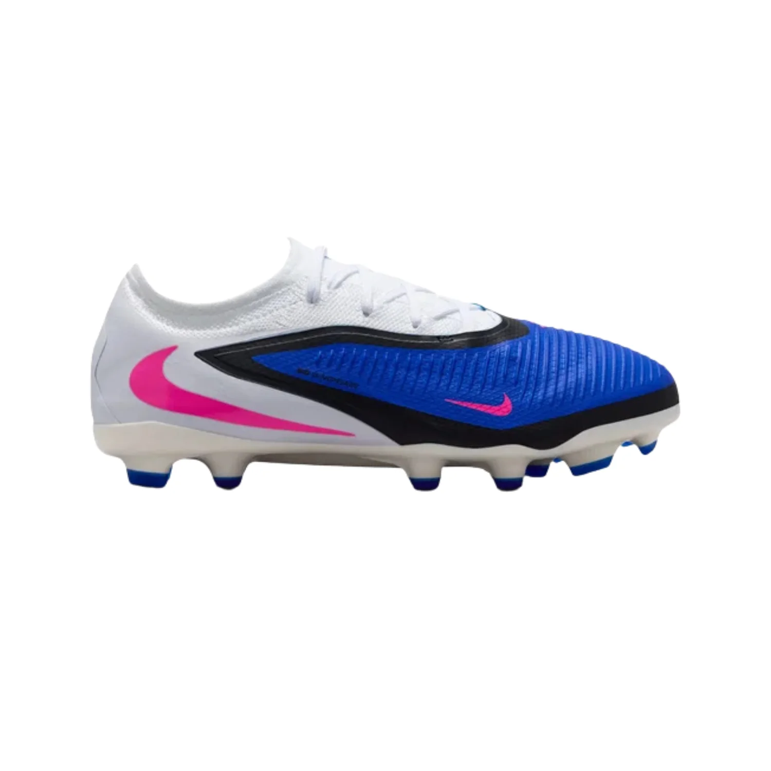 Jr Phantom 6 Low Pro FG/MG - Racer Blue/Pink Blast/White