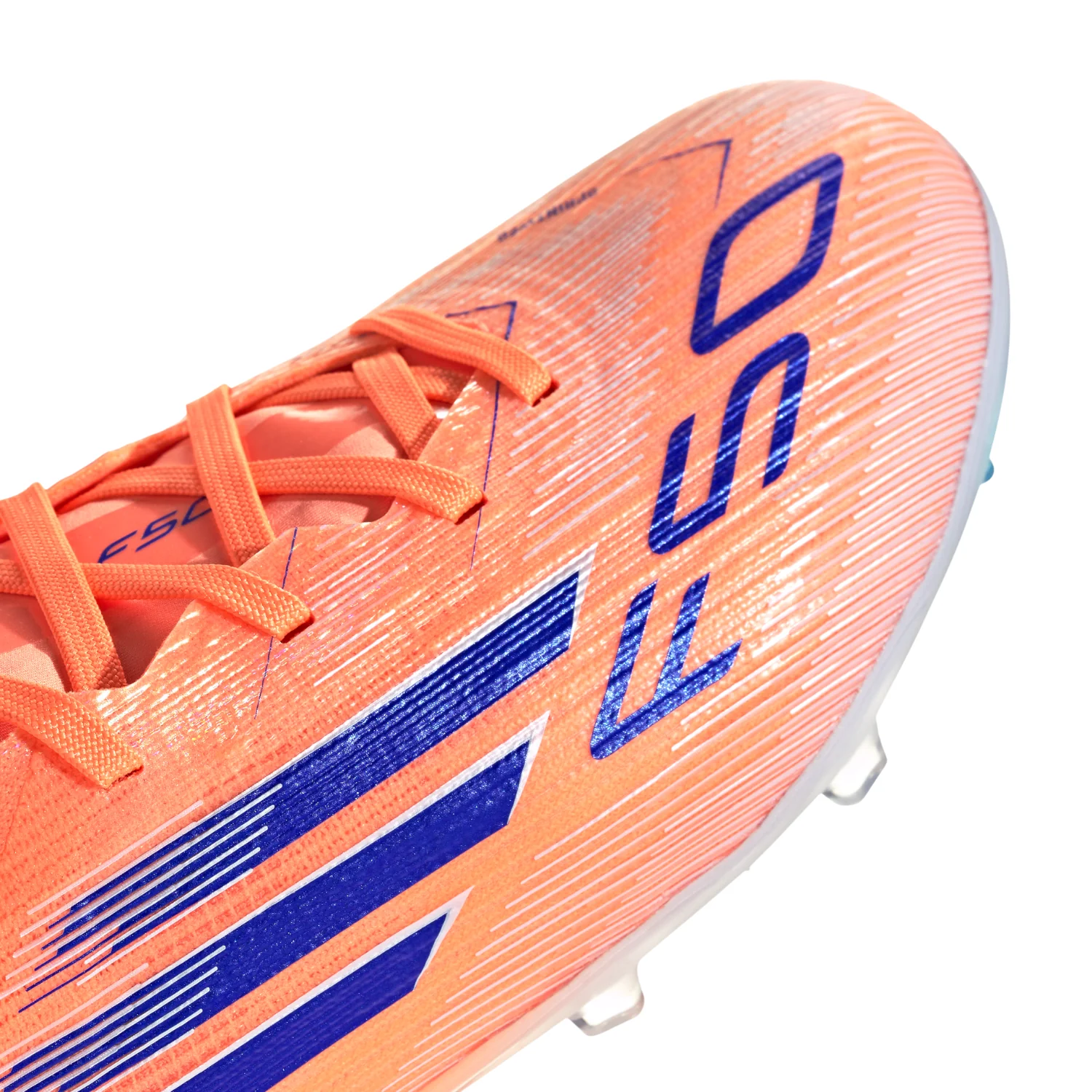 Kids F50 Elite FG - Beam Orange/Lucid Blue/Cloud White - Image 3