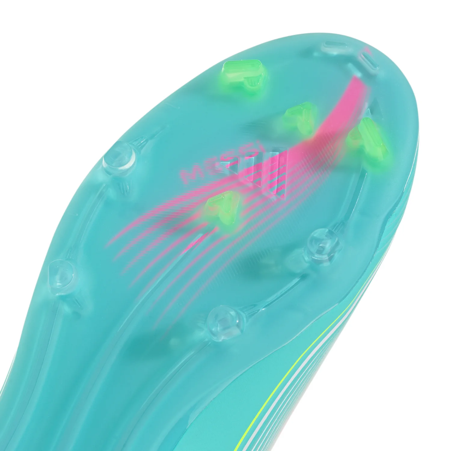 Kids F50 Elite FG ‘Messi’ - Cloud White/Lucid Pink/Flash Aqua - Image 4