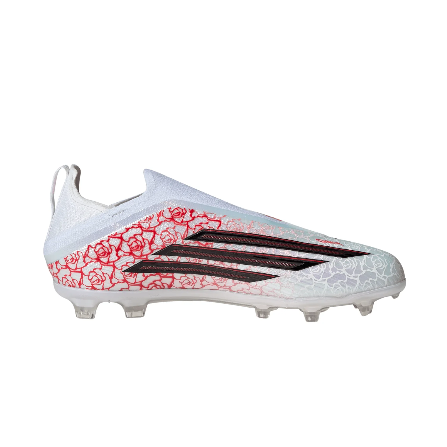 Kids F50 Elite LL FG ‘Heartbreaker’ - Footwear White/Core Black/Lucid Red - Image 2