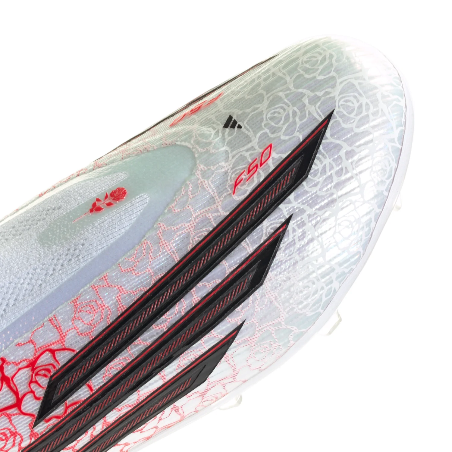 Kids F50 Elite LL FG ‘Heartbreaker’ - Footwear White/Core Black/Lucid Red - Image 3