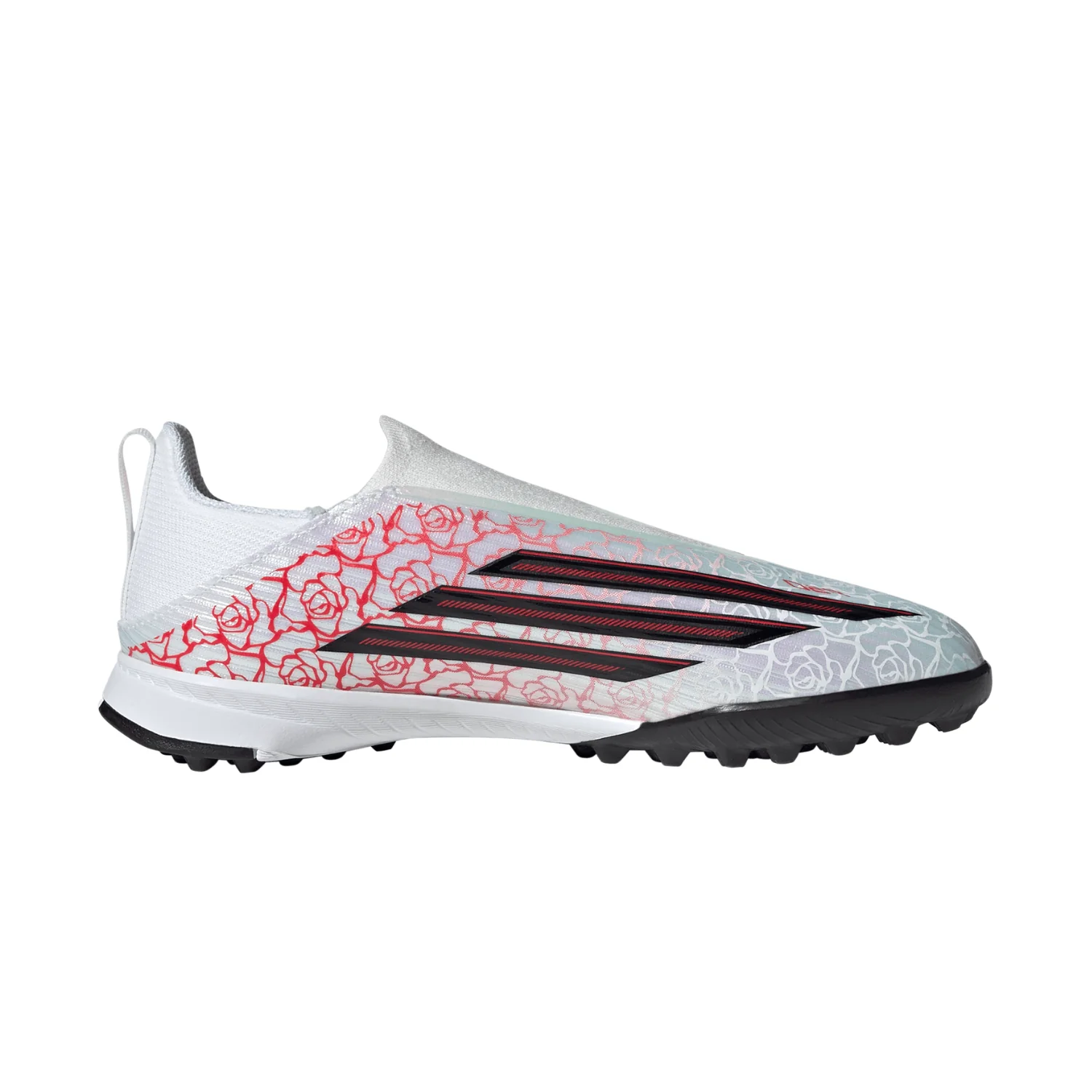 Kids F50 League LL TF ‘Heartbreaker'- Footwear White/Core Black/Lucid Red - Image 2