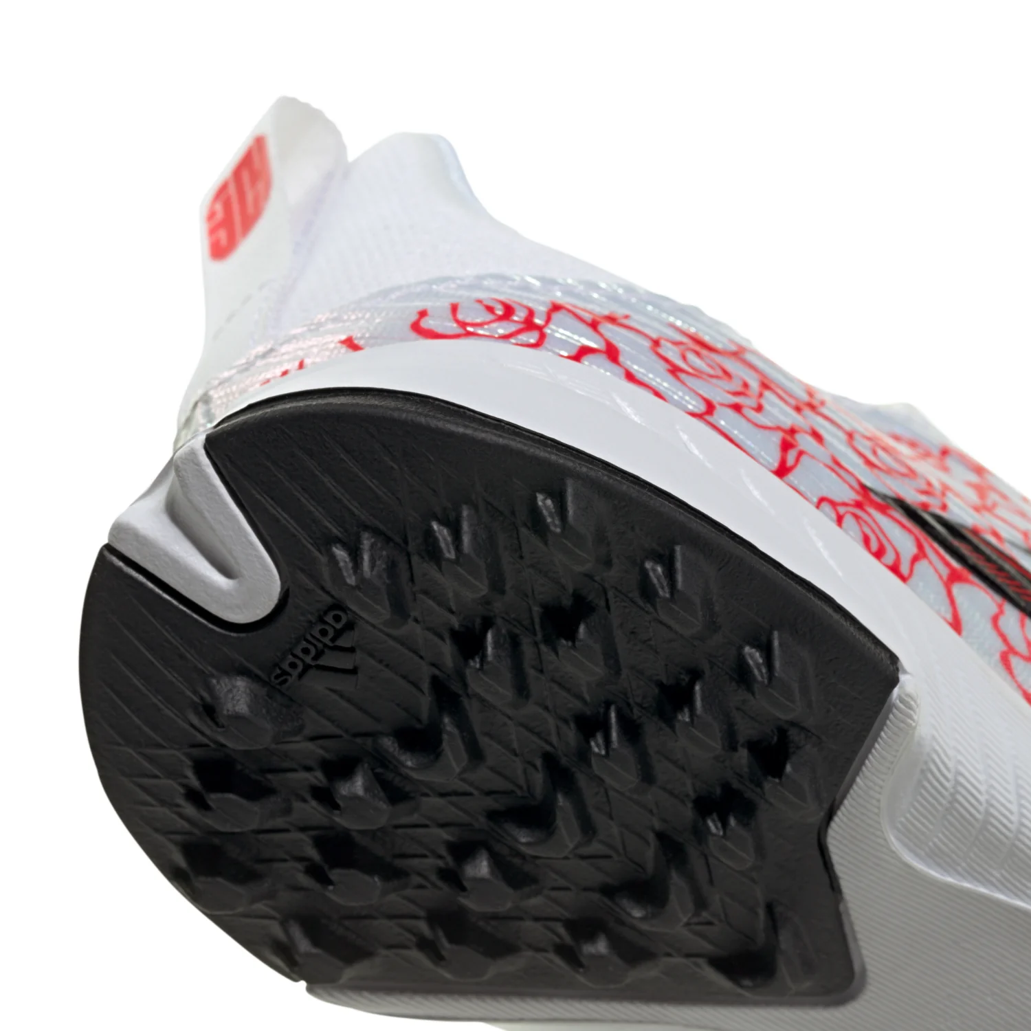 Kids F50 League LL TF ‘Heartbreaker'- Footwear White/Core Black/Lucid Red - Image 4