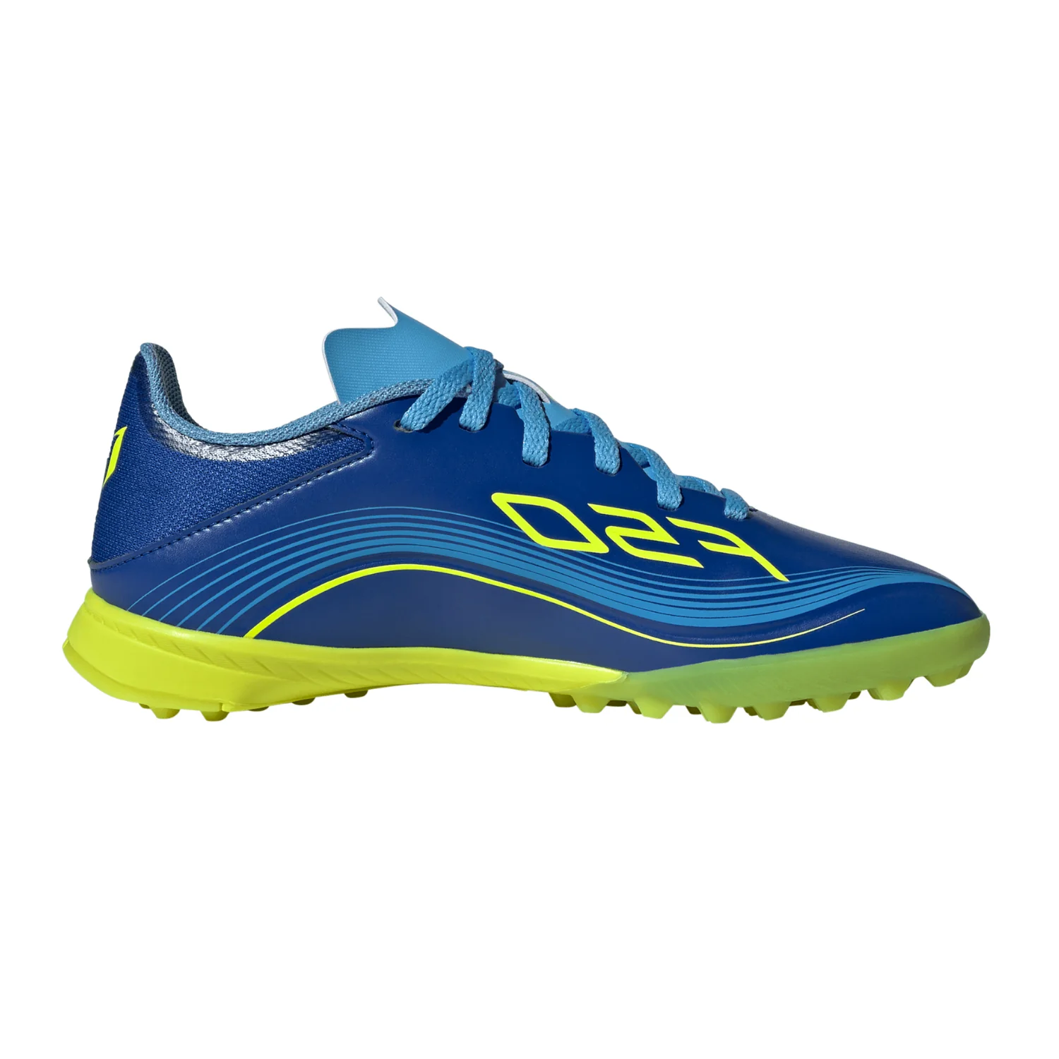 Kids Messi F50 League TF - Royal Blue/Solar Yellow/Semi Blue Burst - Image 2