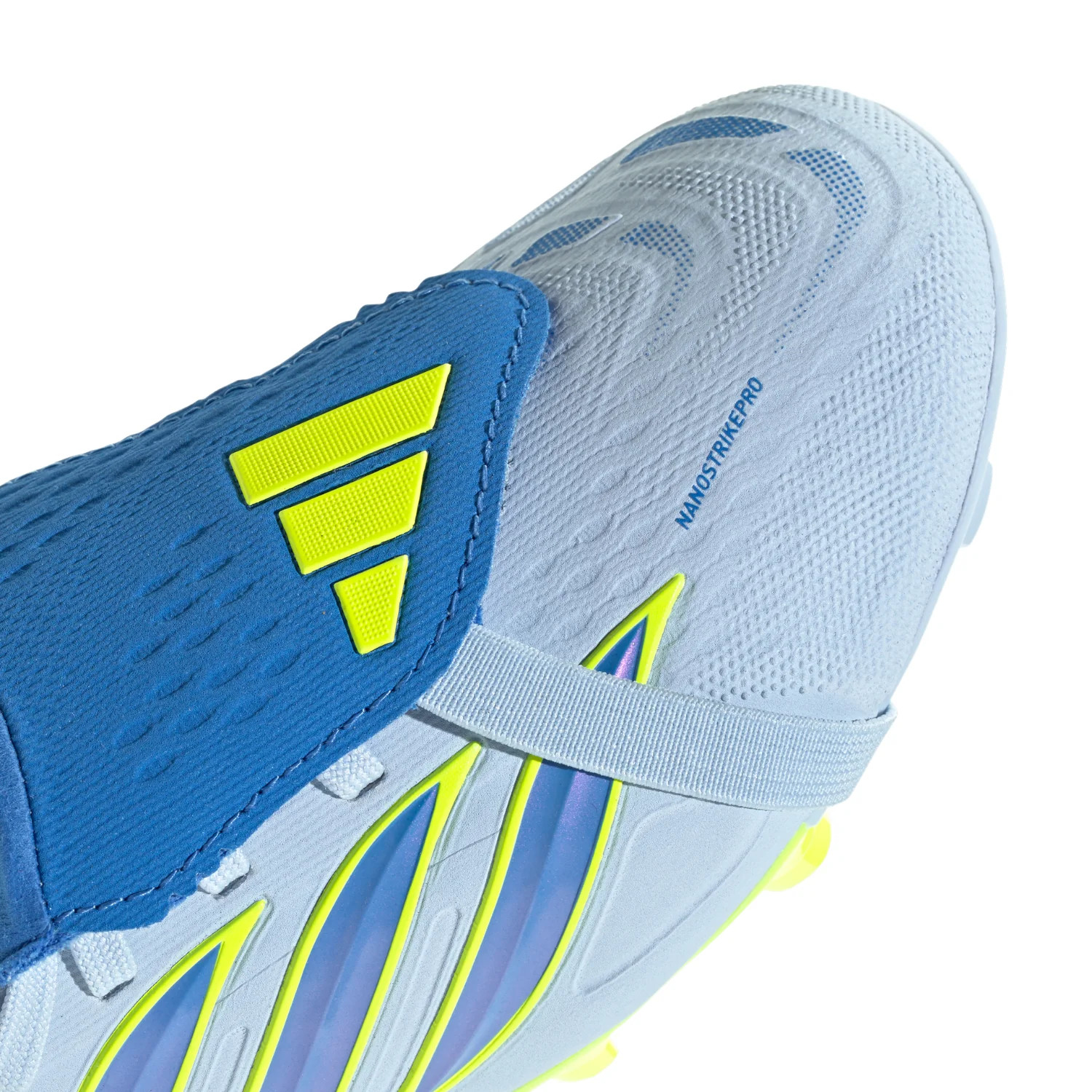 Kids Predator Elite FT FG - Crystal Sky/Ray Blue /Team Solar Yellow - Image 3