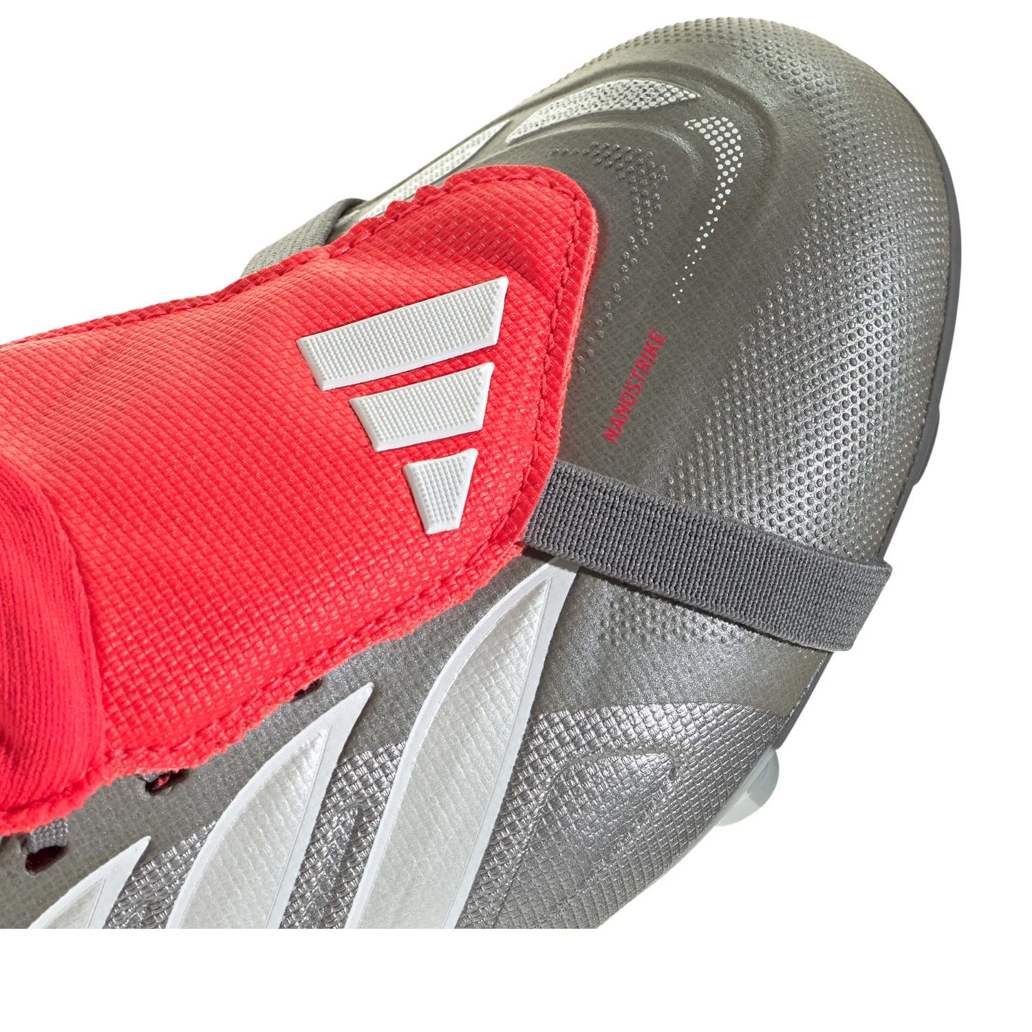 Kids Predator League FT FG - Iron Metal/White Metal/Lucid Red - Image 3