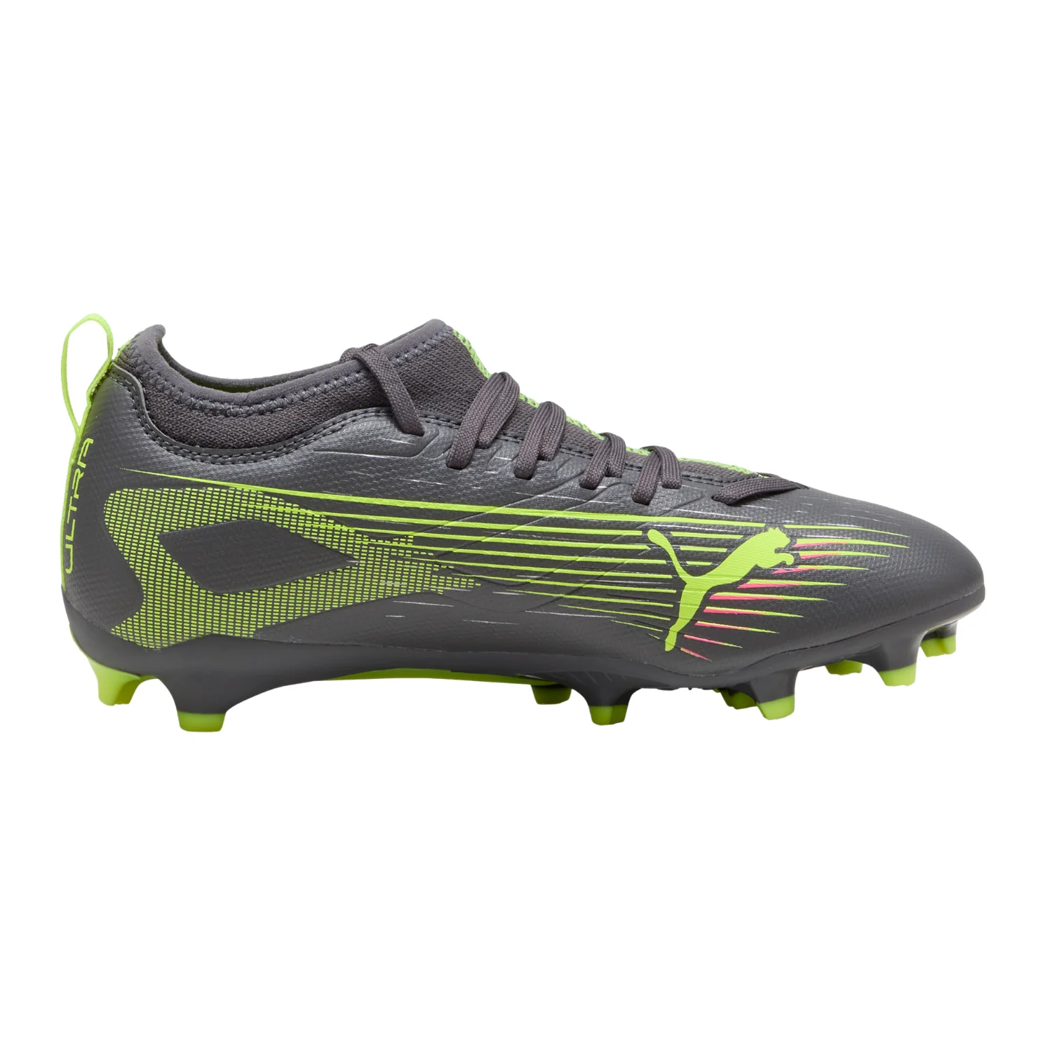 Kids Ultra 5 Match FG/AG - Matte Aged Silver/Yellow Alert/Aged Silver - Image 2