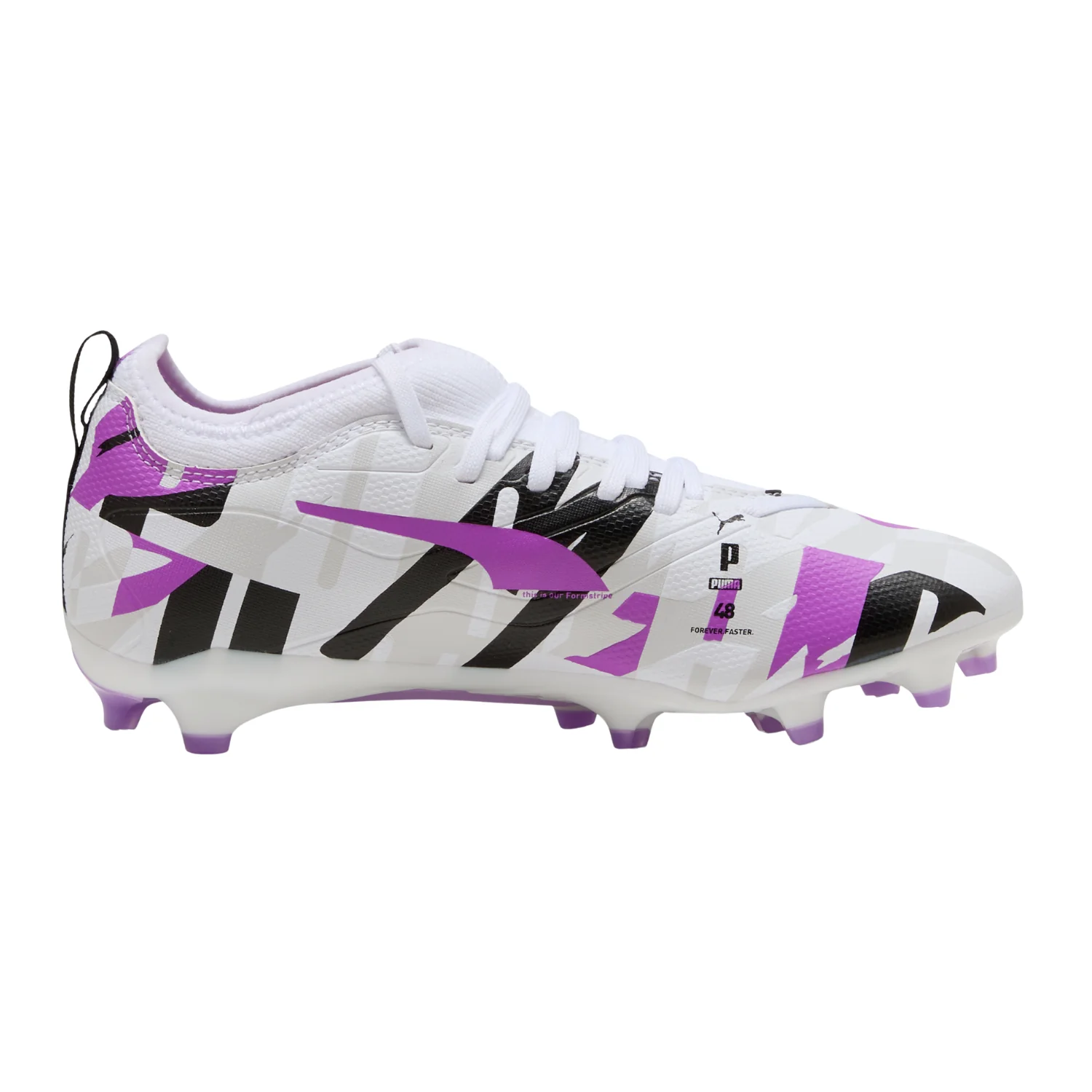 Kids Ultra 5 Match Forever FG/MG - White/Pure Magenta/Feather Gray/Black - Image 2
