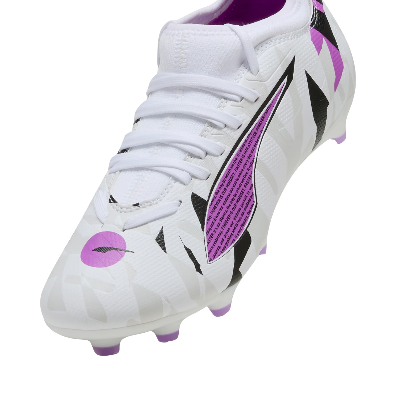 Kids Ultra 5 Match Forever FG/MG - White/Pure Magenta/Feather Gray/Black - Image 3