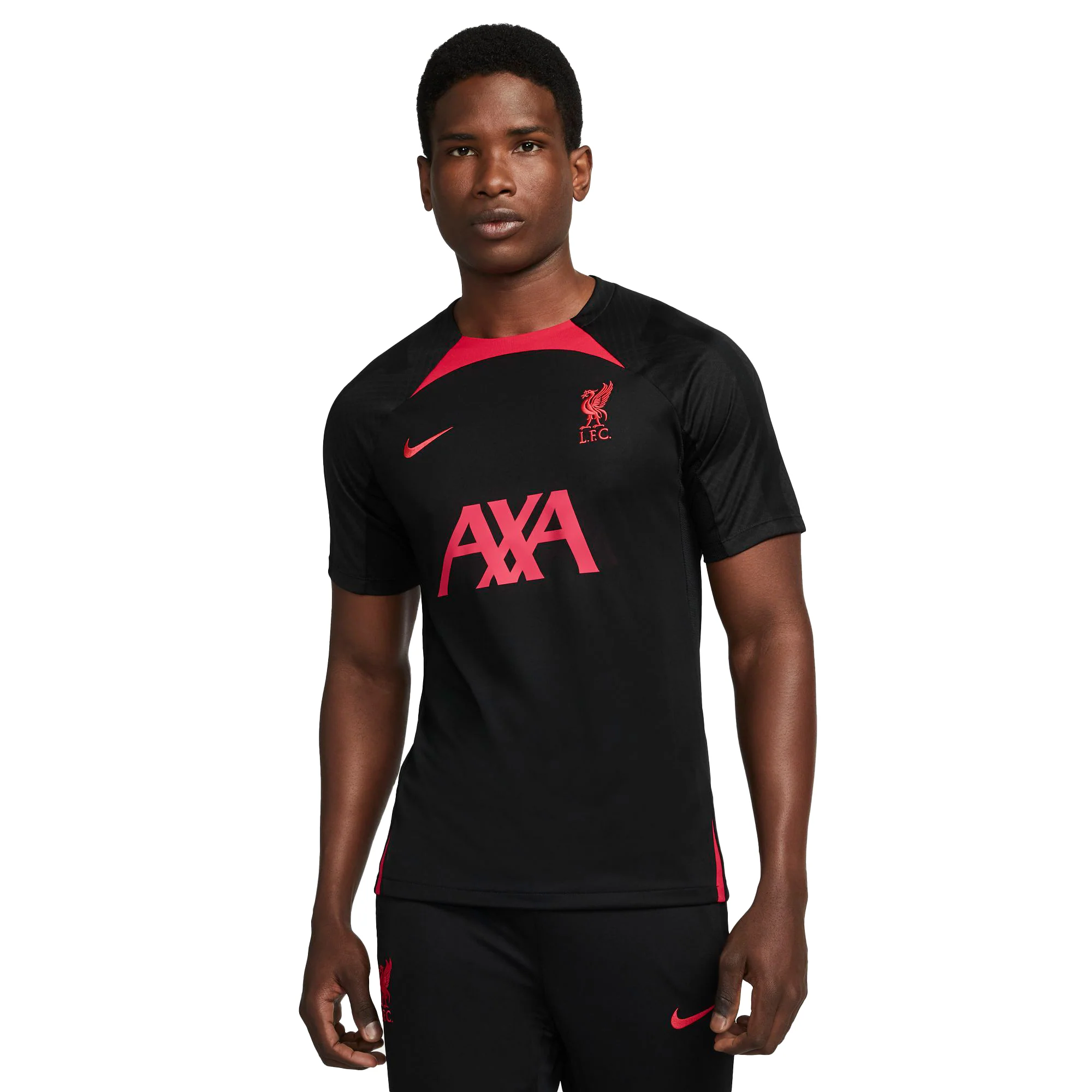Liverpool Dri-FIT Strike T-Shirt 22/23 - Black/Siren Red