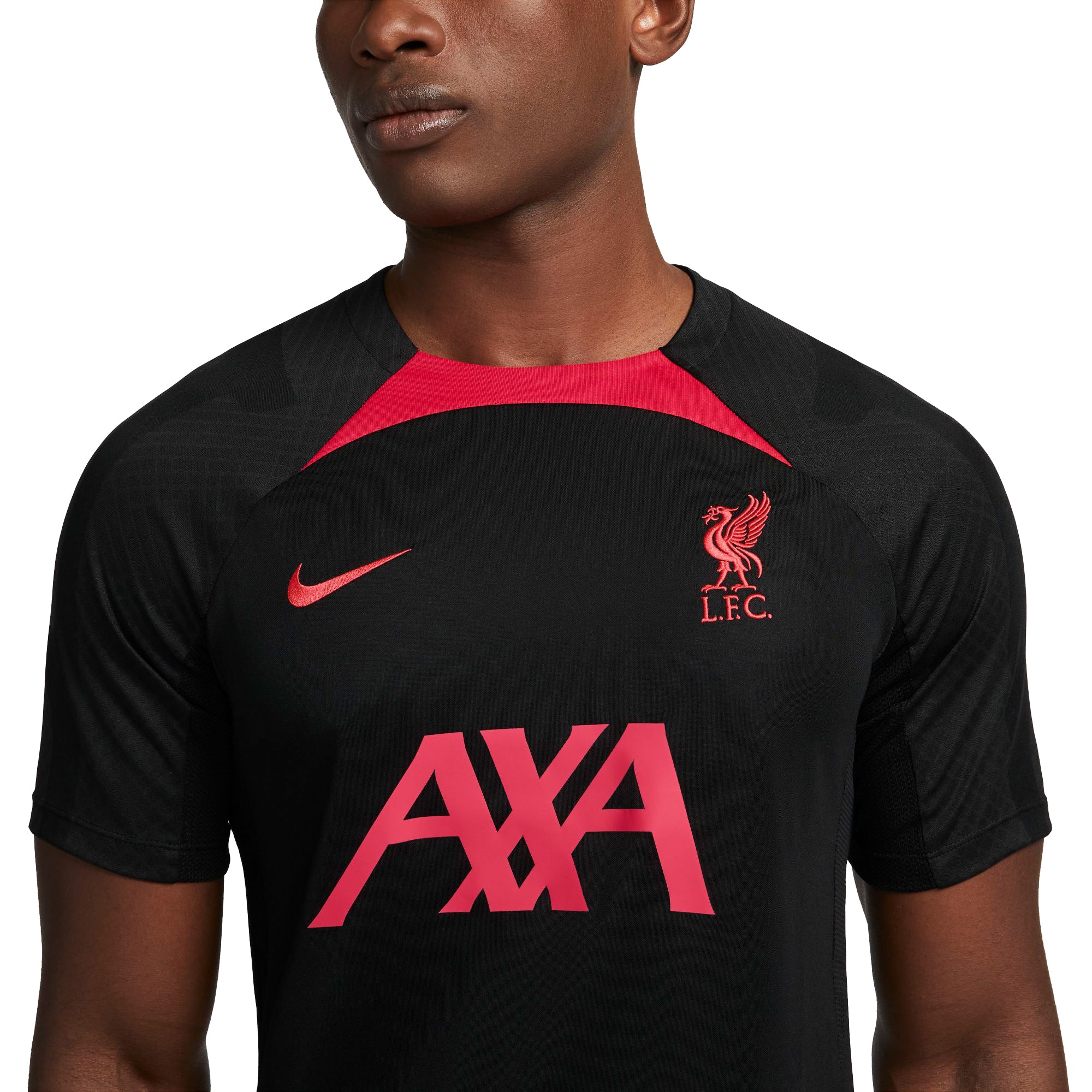 Liverpool Dri-FIT Strike T-Shirt 22/23 - Black/Siren Red - Image 3