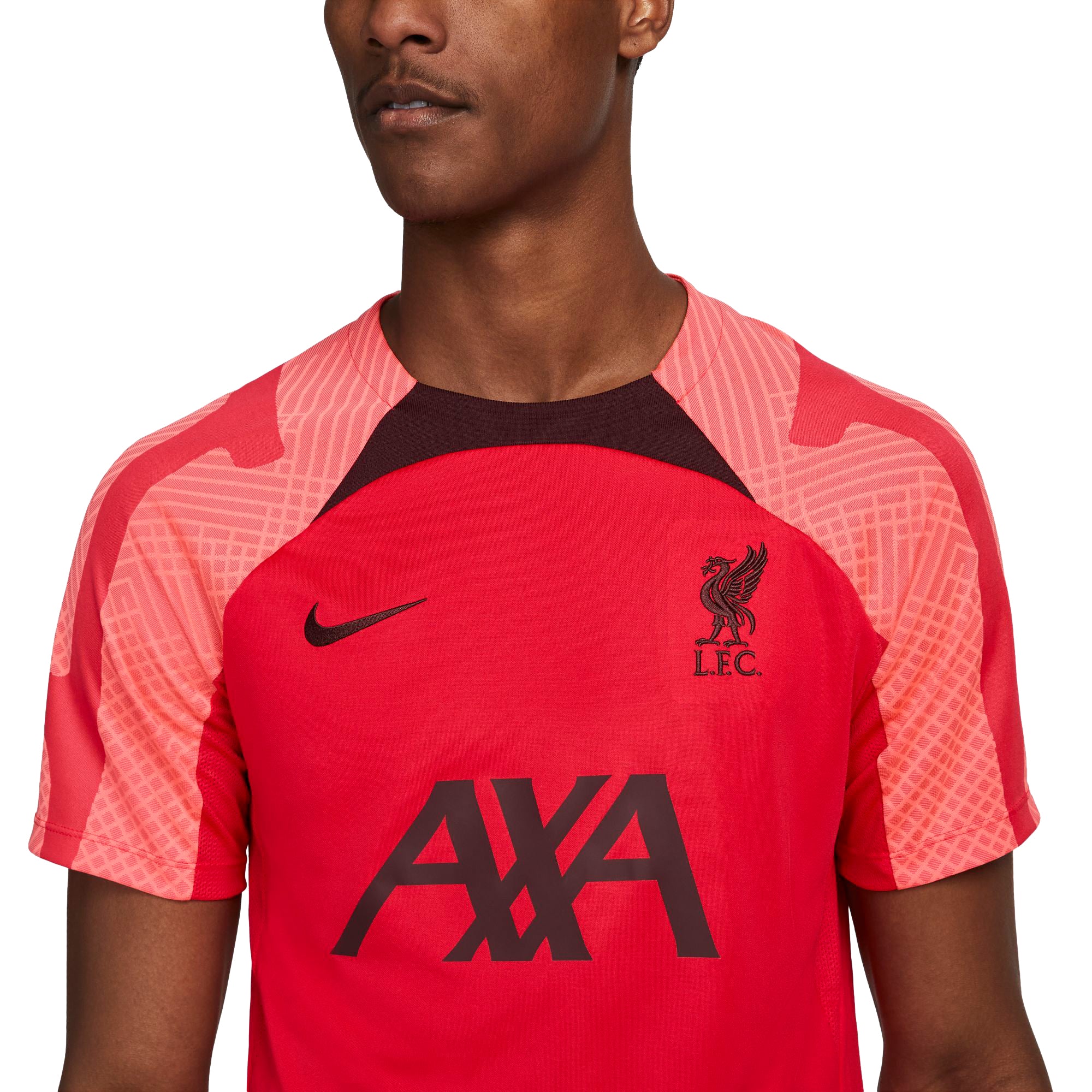 Liverpool Dri-FIT Strike t-shirt 22/23 - Siren Red/Burgundy Crush - Image 3