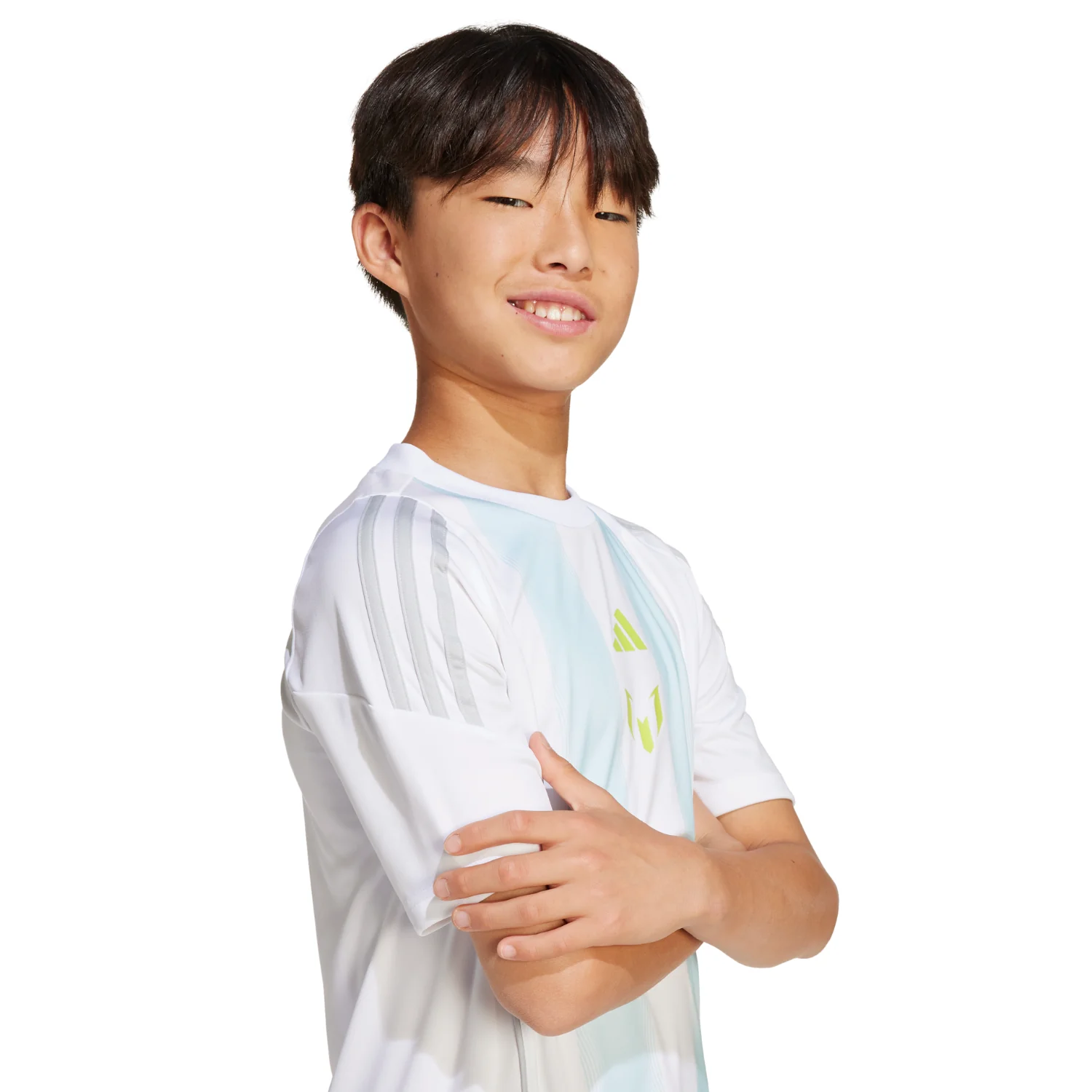 Messi Youth Training Shirt - White/Almost Blue - Image 4