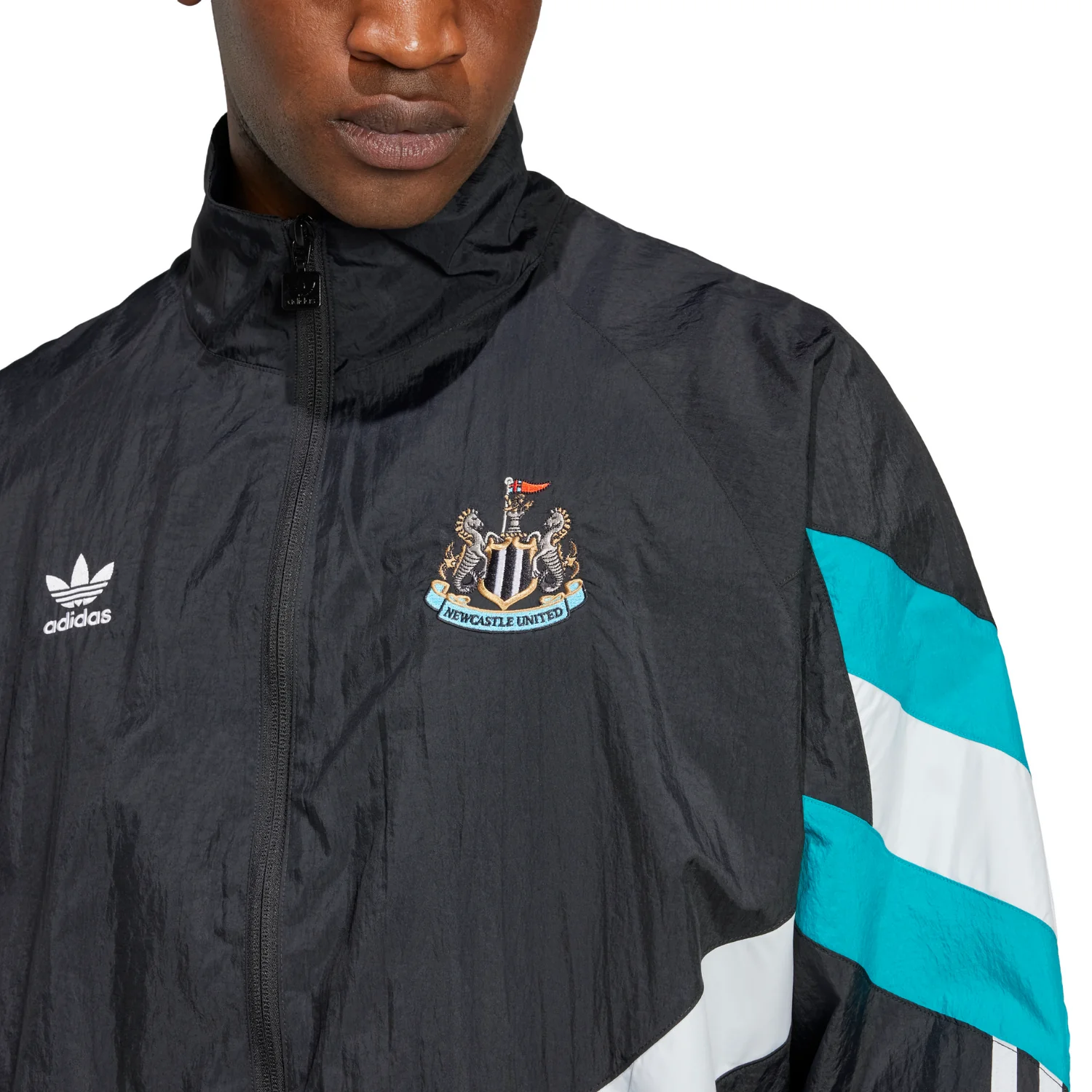 Newcastle United OG Track Top 24/25 - Black - Image 2