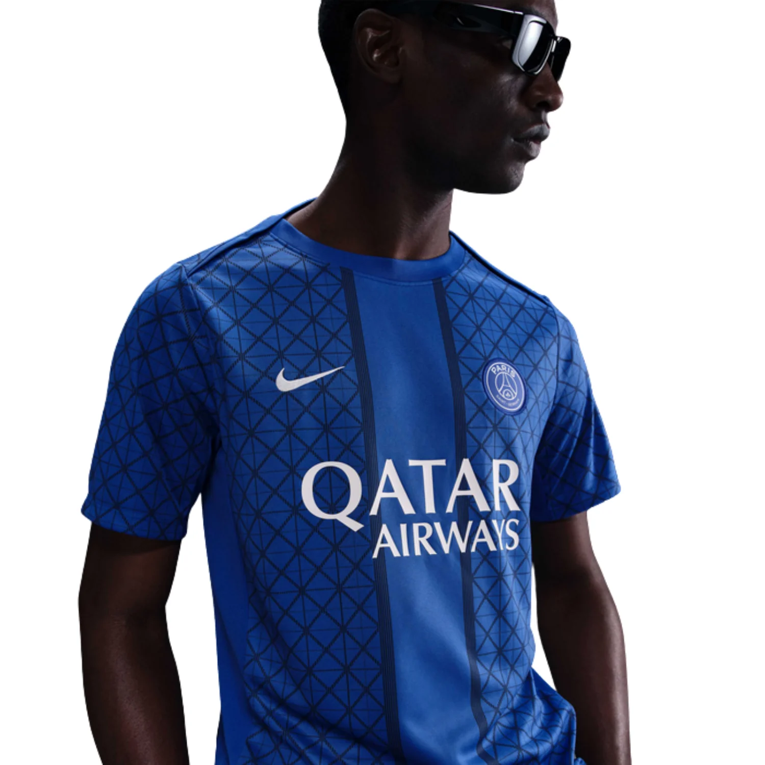 Paris Saint Germain Pre-Match Shirt 25/26 - Hyper Royal/Midnight Navy/White