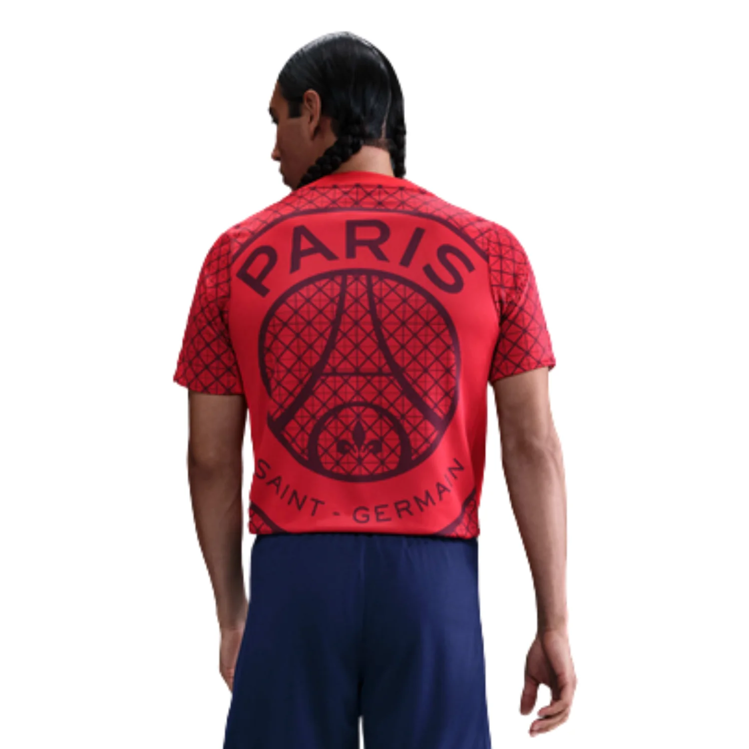 Paris Saint Germain Pre-Match Shirt 25/26 - University Red/Midnight Navy/White - Image 2