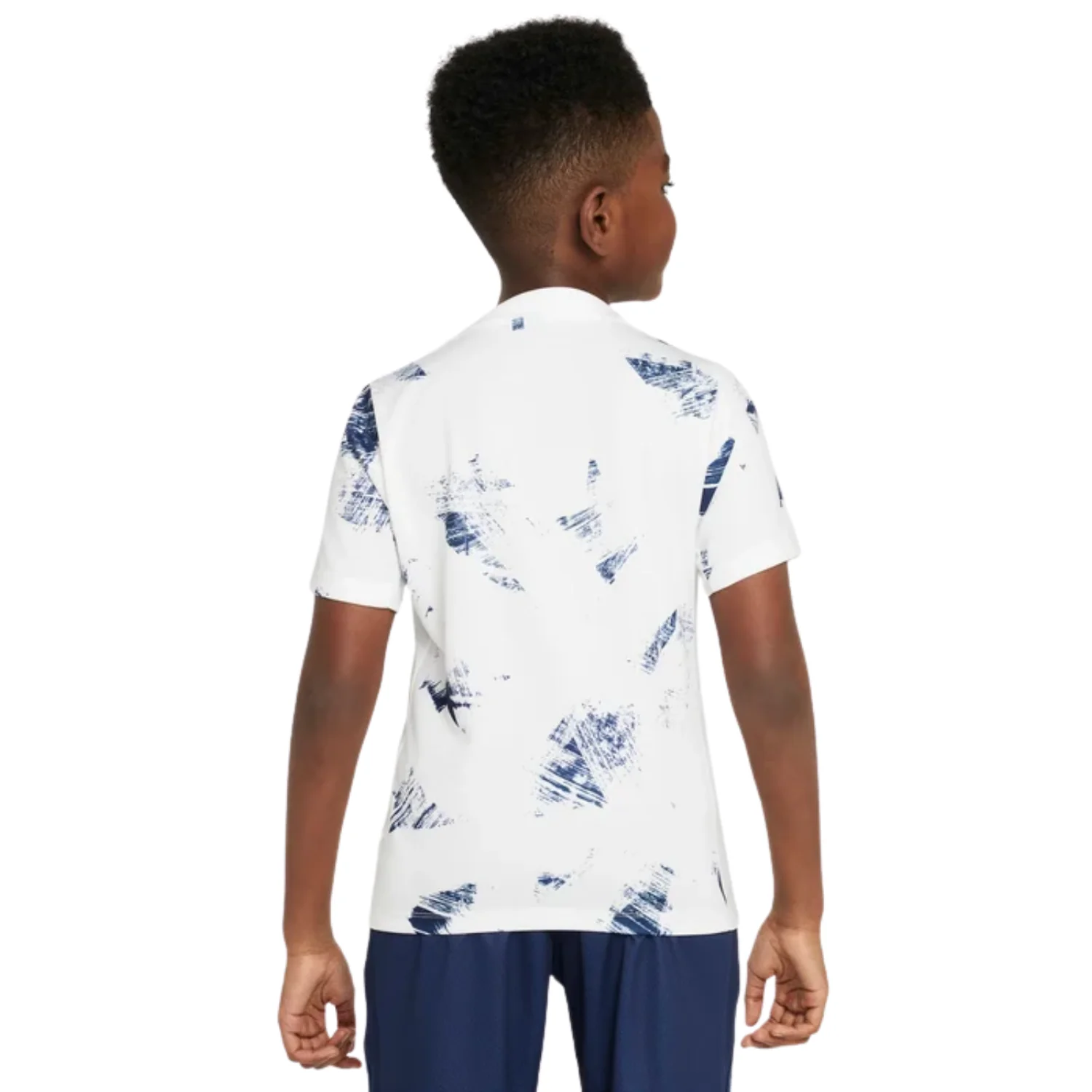 Paris Saint Germain Youth Away Pre-Match Shirt 24/25 - White/Midnight Navy/Midnight Navy - Image 2