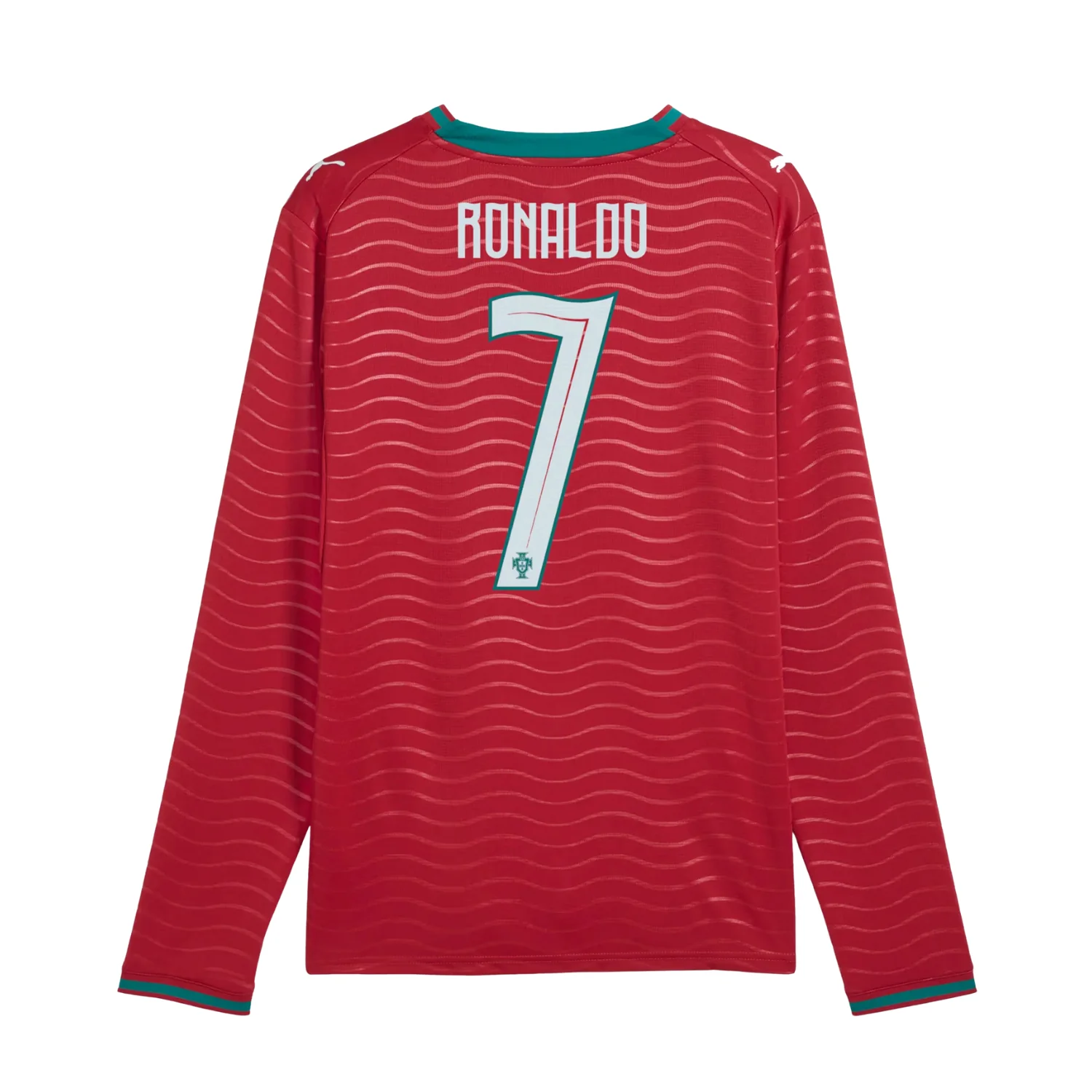 Portugal Stadium L/S Home Shirt 26 - Ronaldo 7 - Image 2