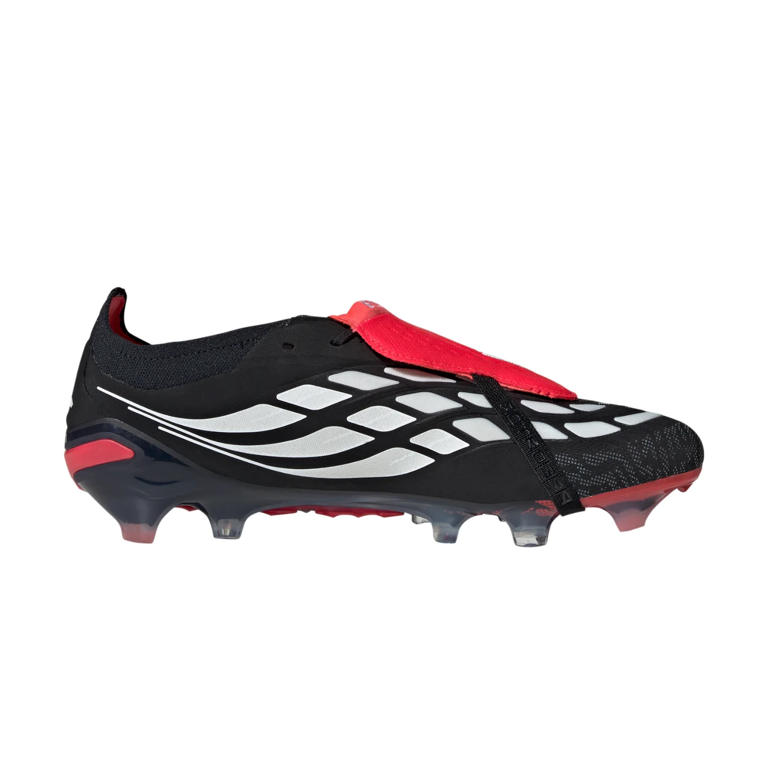 Predator Elite FT FG - Core Black/Footwear White/Lucid Red - Image 2