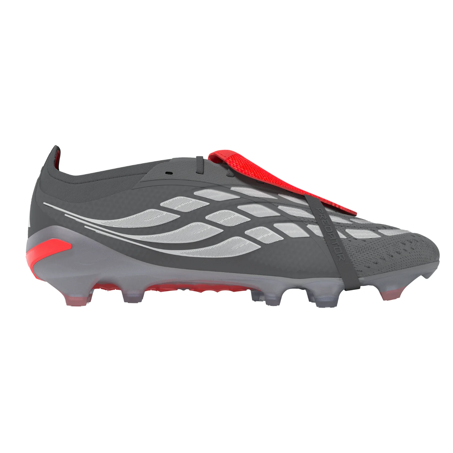 Predator Elite FT FG - Iron Metal/White Metal/Lucid Red - Image 2