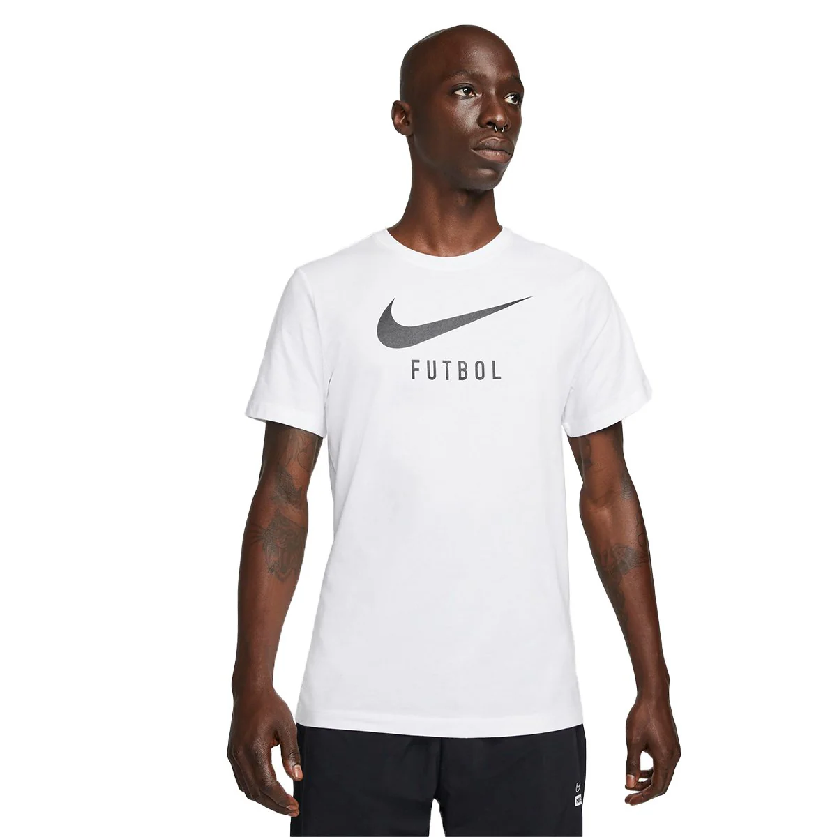Swoosh Futbol Tee White/Black