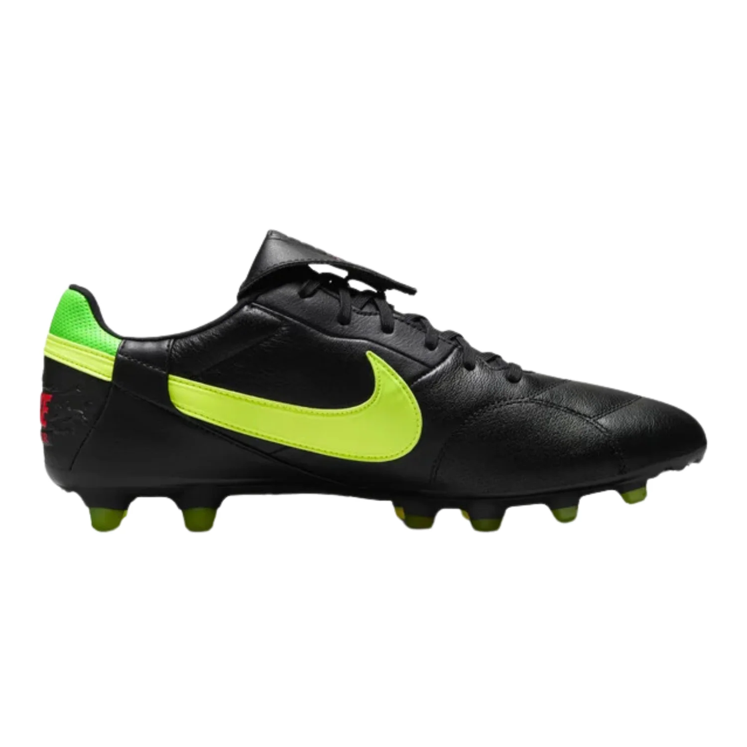 The Nike Premier III FG - Black/Green Strike/Bright Crimson/Volt - Image 2