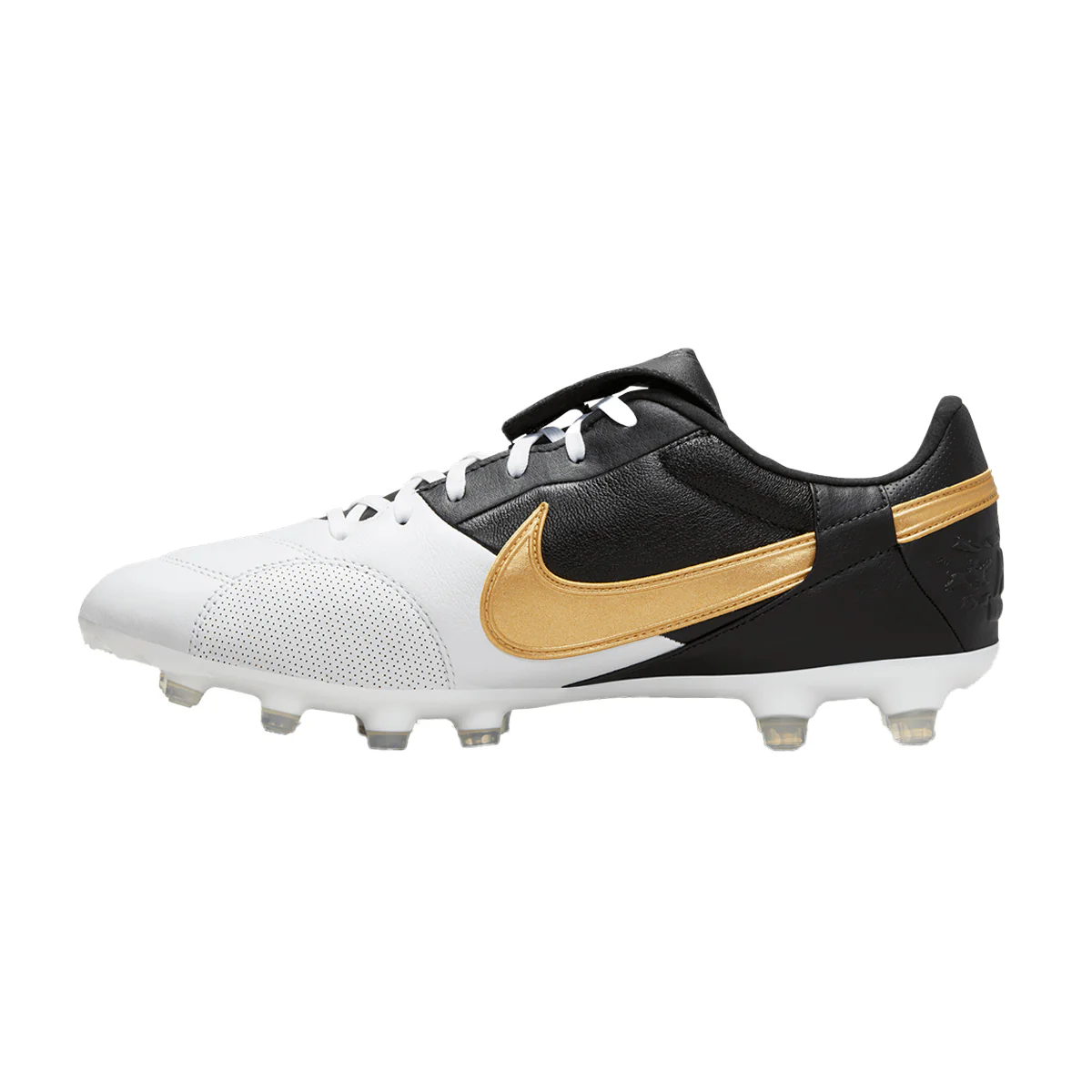 The Nike Premier III FG - White/Gold/Black