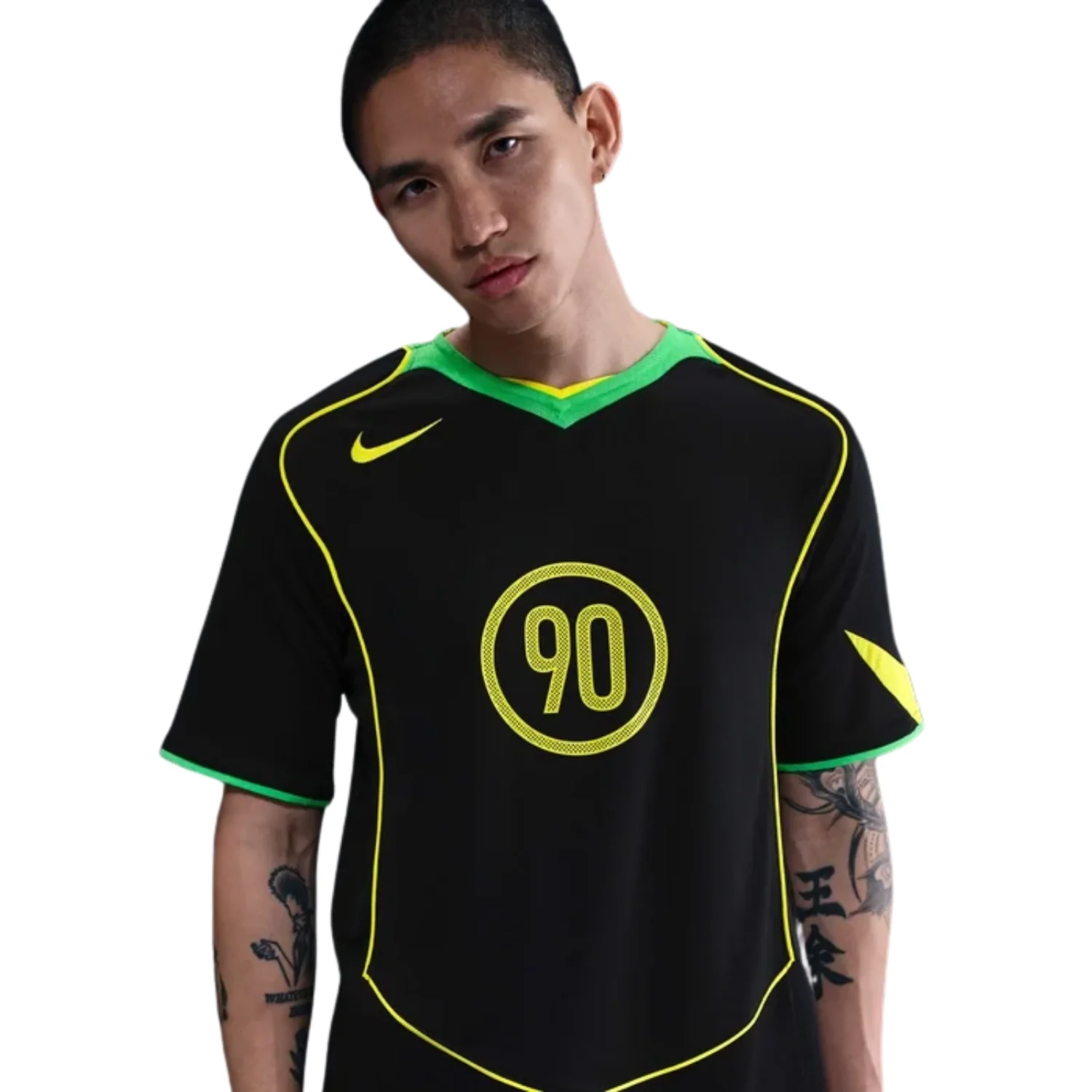 Total 90 Shirt - Black/Green Spark/Opti Yellow/Opti Yellow - Image 3