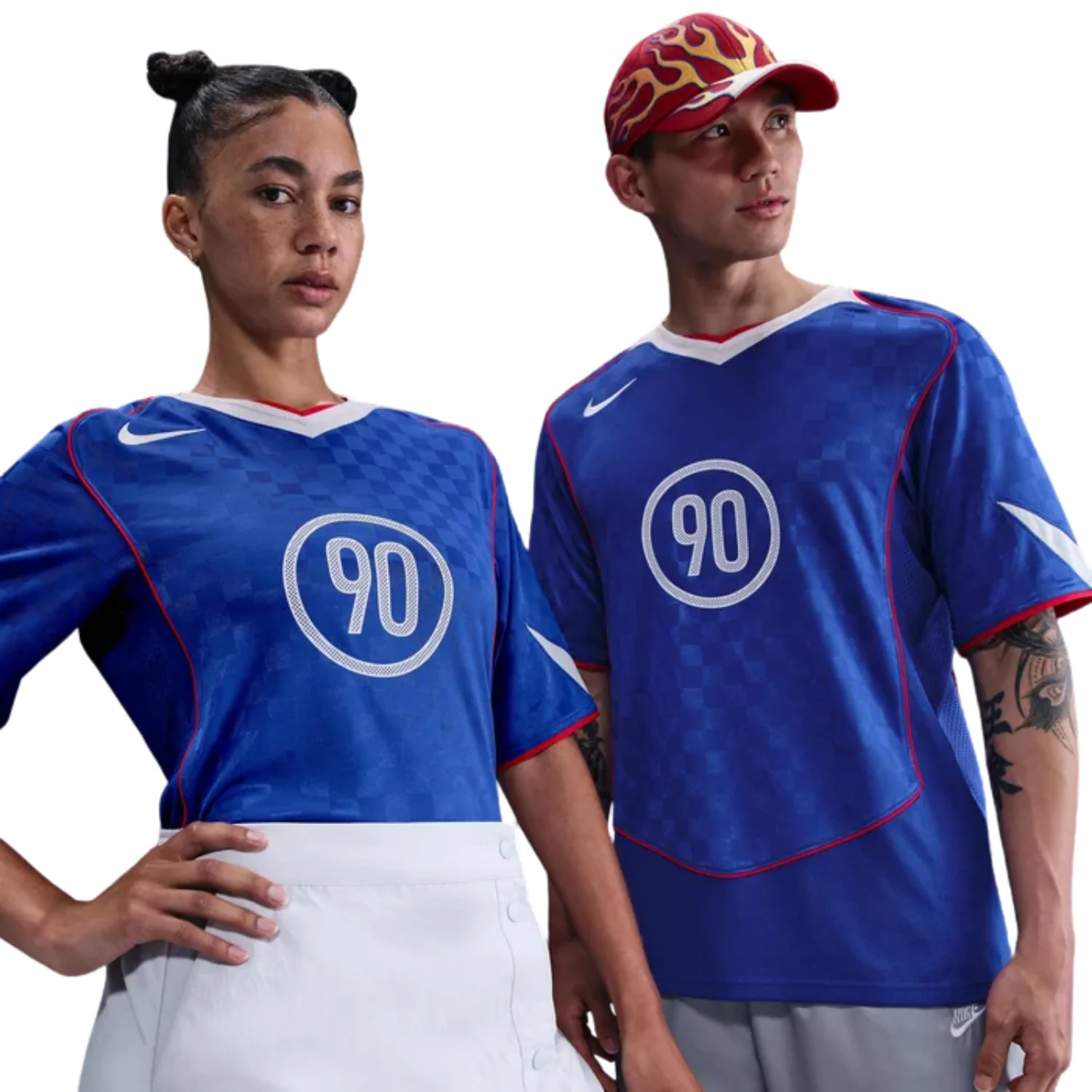 Total 90 Shirt - Game Royal/White/Sport Red/White - Image 3