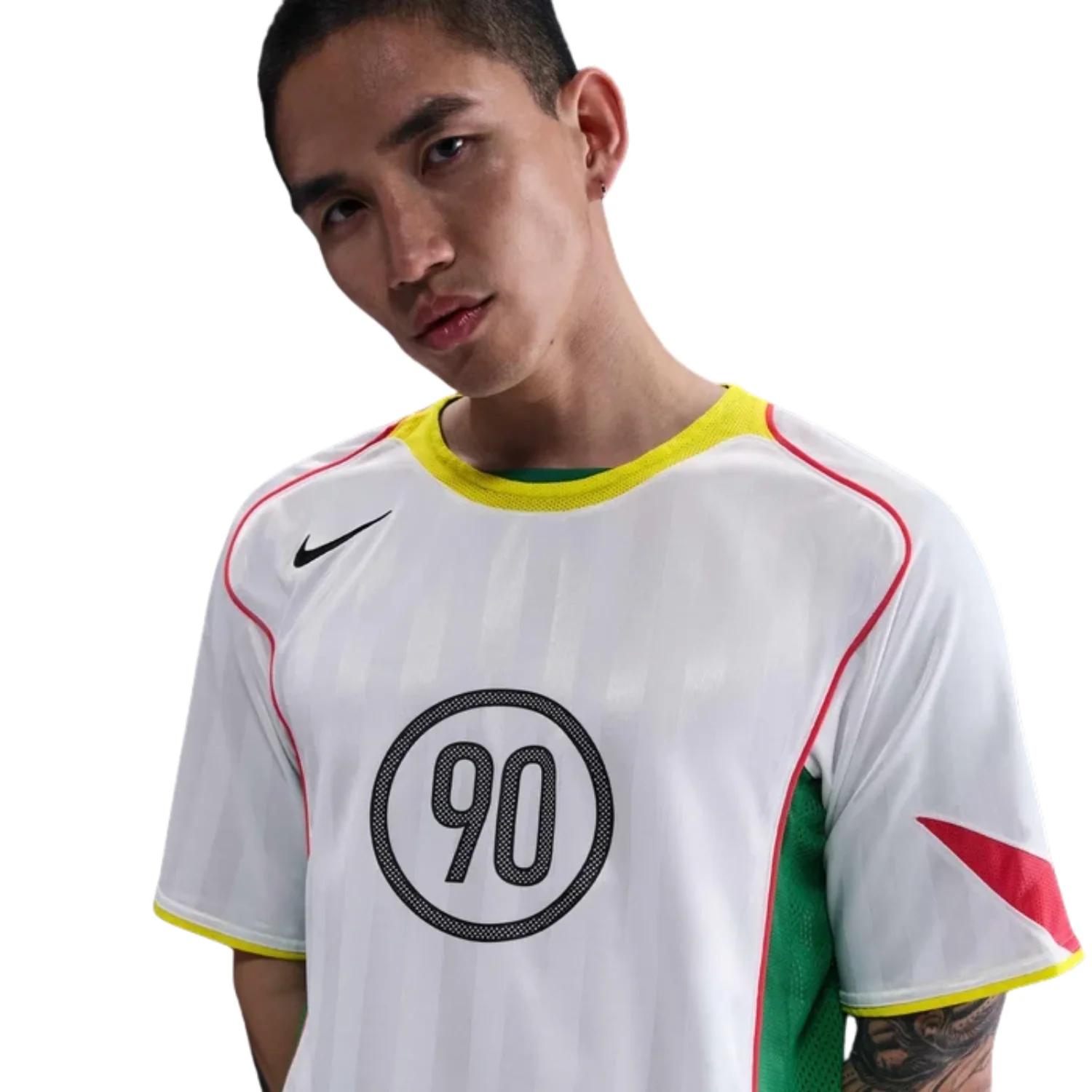 Total 90 Shirt - White/Opti Yellow/Light Crimson/Black - Image 3