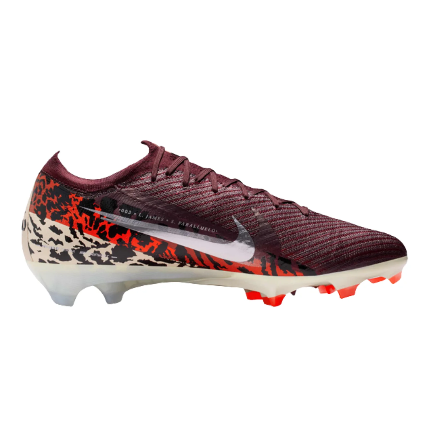 Zoom Vapor 16 Elite FG NU 3 - Burgundy Crush/University Red/Fossil/Metallic Silver - Image 2